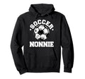 Soccer Nonnie Soccer Ball Distressed Hoodie - Novelty Apparel Men Women - T-Shirt, Sweatshirt, Hoodie