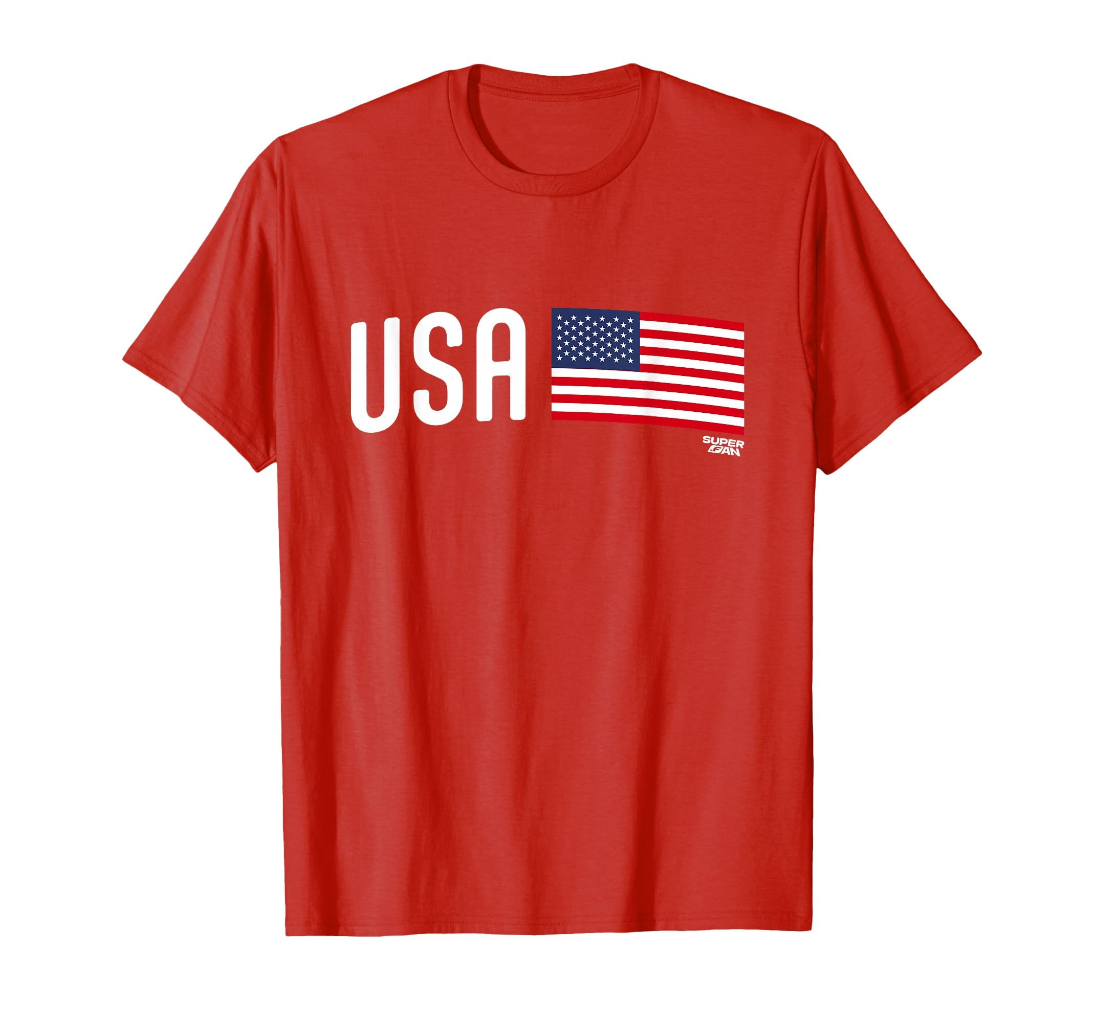 Superfan Usa Minimal Flag Stripe T-Shirt - Casual Everyday Wear Unisex - T-Shirt, Sweatshirt, Hoodie