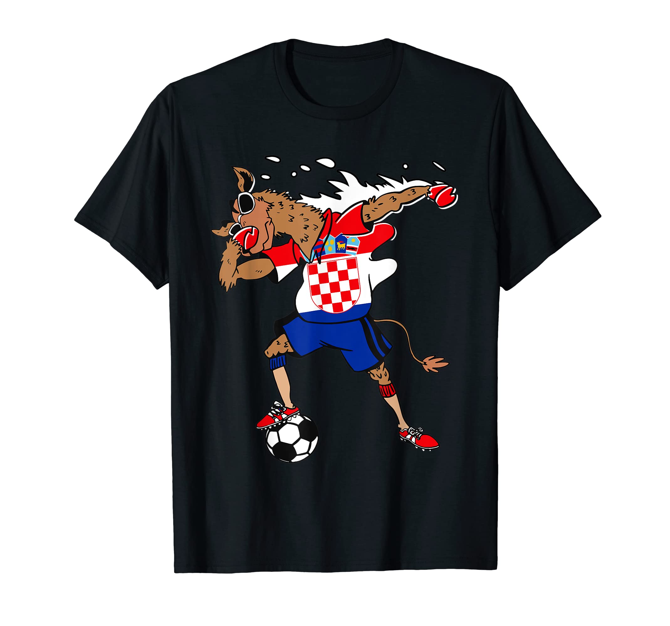 Croatian Camel Croatia Flag Soccer T-Shirt - Aesthetic Graphic for Adults - T-Shirt, Sweatshirt, Hoodie