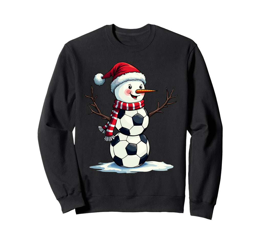 Funny Football Soccer Snowman Sweatshirt - Aesthetic Graphic Unisex - T-Shirt, Sweatshirt, Hoodie