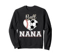 Ball Nana Baseball Soccer Heart Sweatshirt - Custom Art Print Men Women - T-Shirt, Sweatshirt, Hoodie