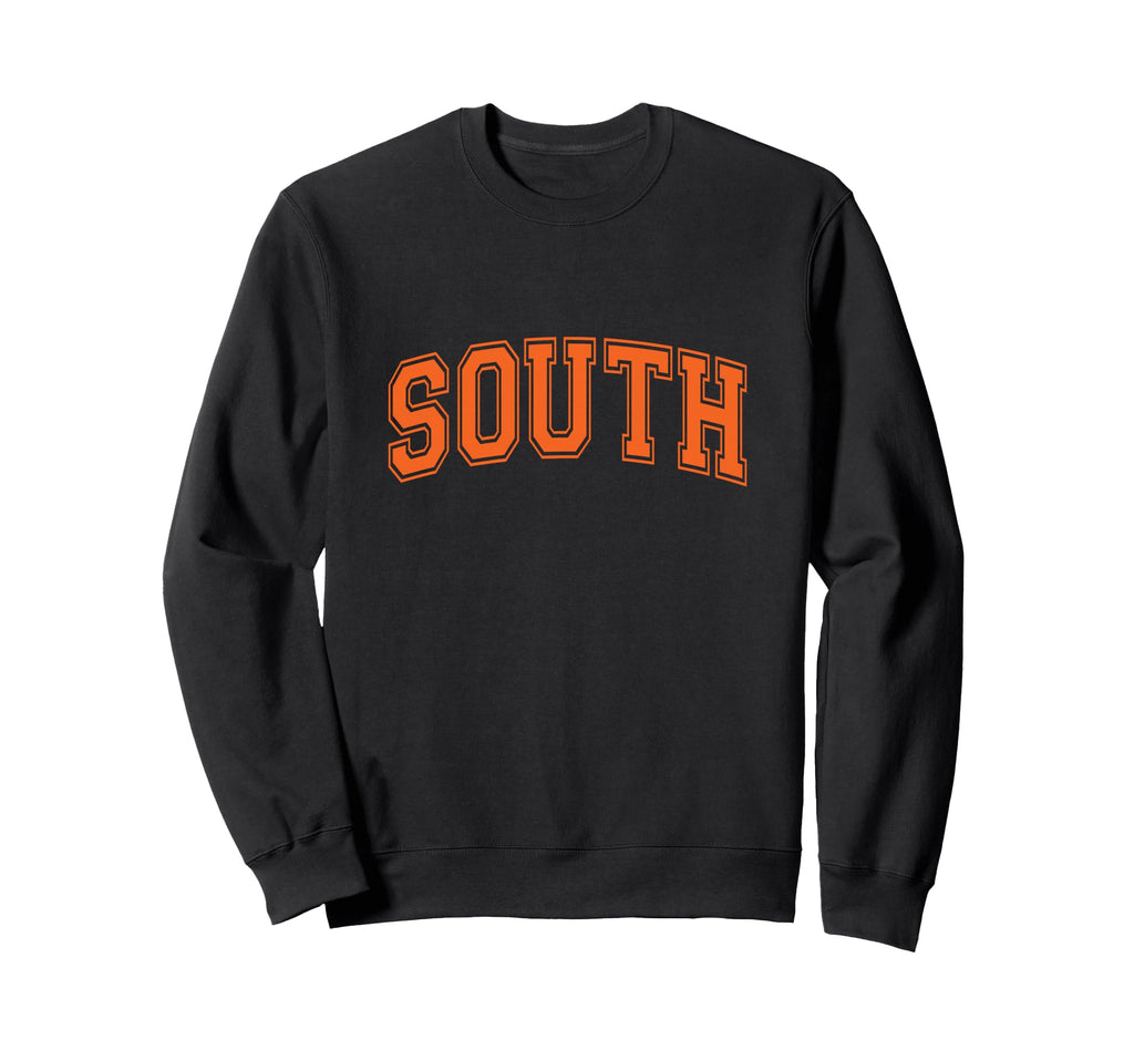 Orange South Team Colors Spirit Sweatshirt - Fun Novelty Design for Adults - T-Shirt, Sweatshirt, Hoodie