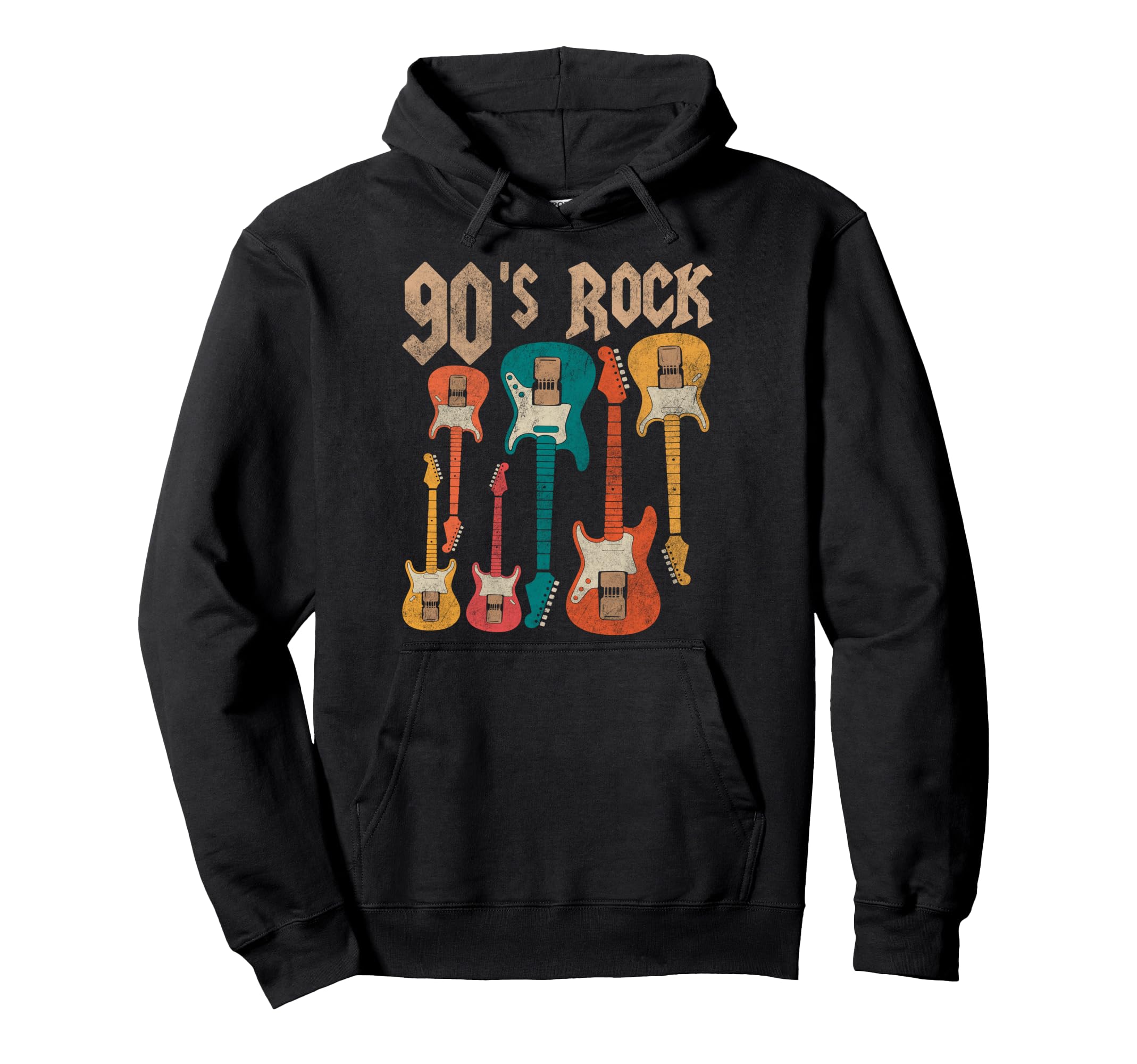 90S Rock Guitar Cassette Tape Hoodie - Casual Everyday Wear for Adults - T-Shirt, Sweatshirt, Hoodie