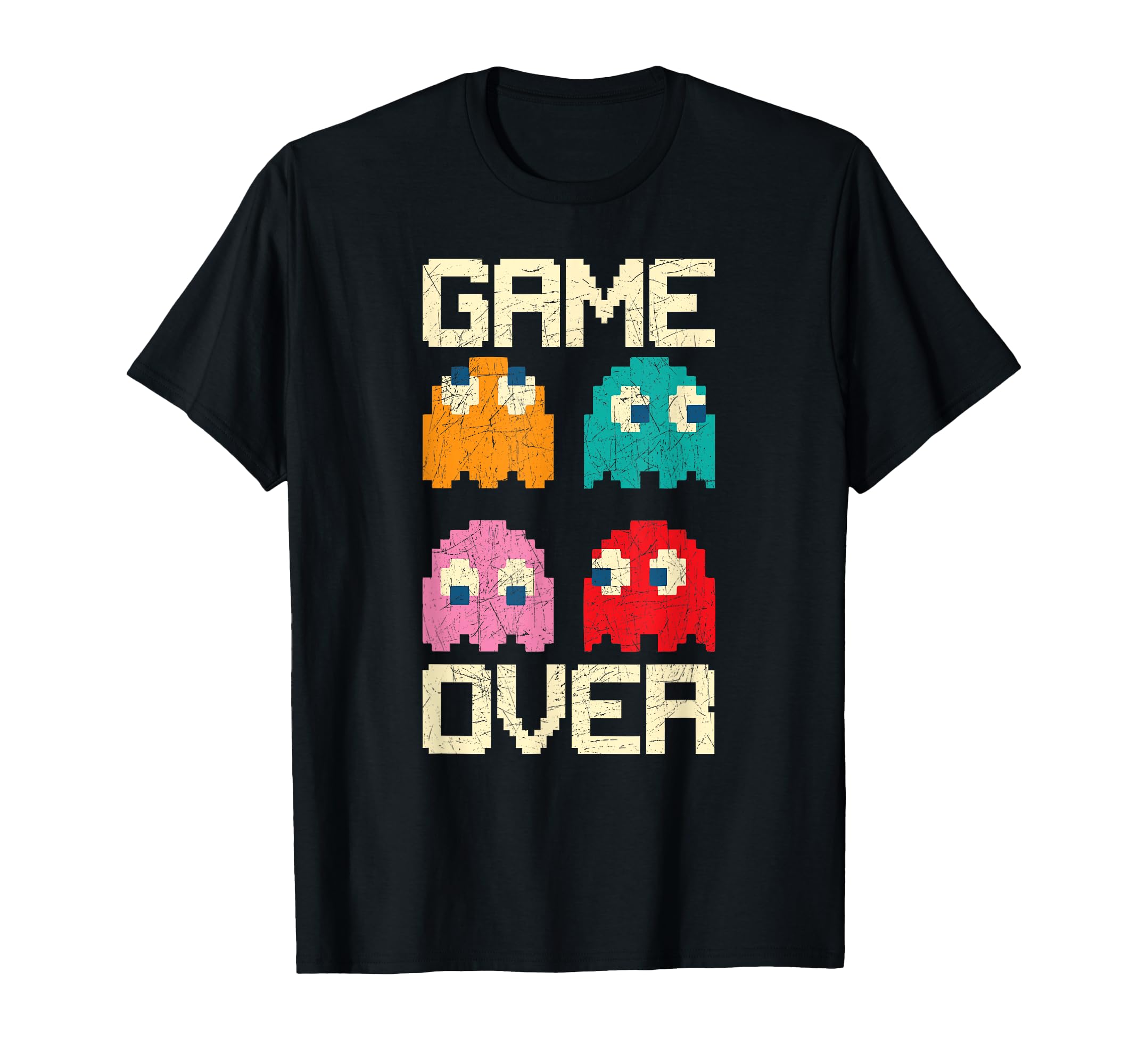 Game Over 80S Nostalgia Arcade T-Shirt - Fun Novelty Design for Adults - T-Shirt, Sweatshirt, Hoodie
