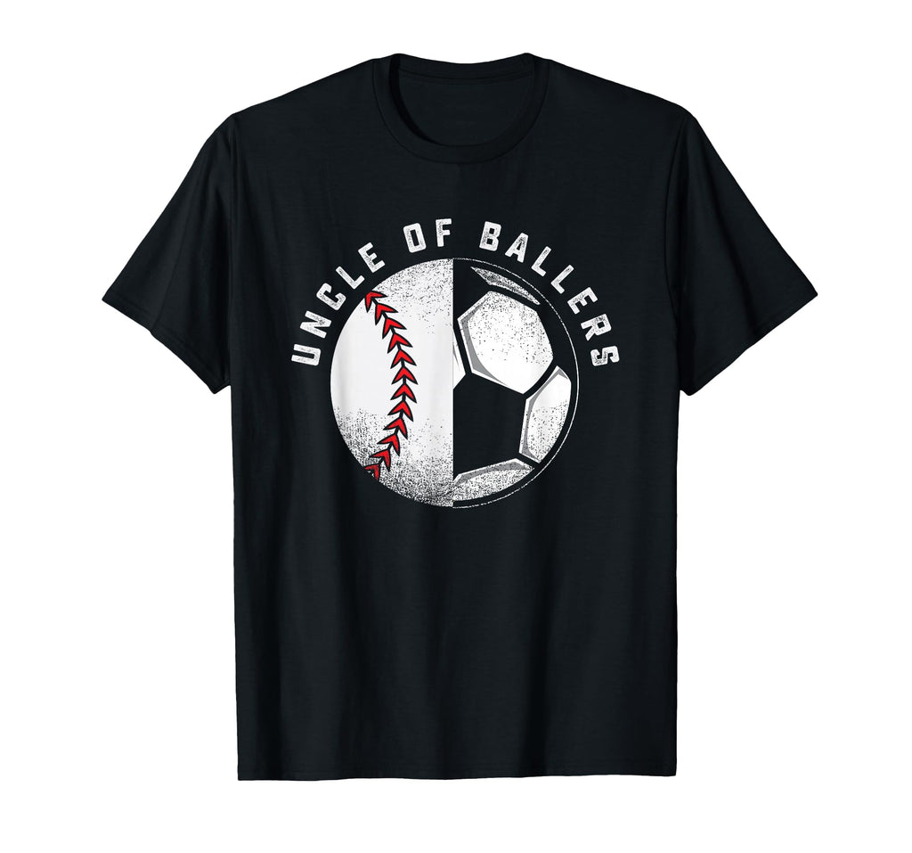 Uncle Ballers Nephew Baseball Niece T-Shirt - Graphic Print for Adults - T-Shirt, Sweatshirt, Hoodie