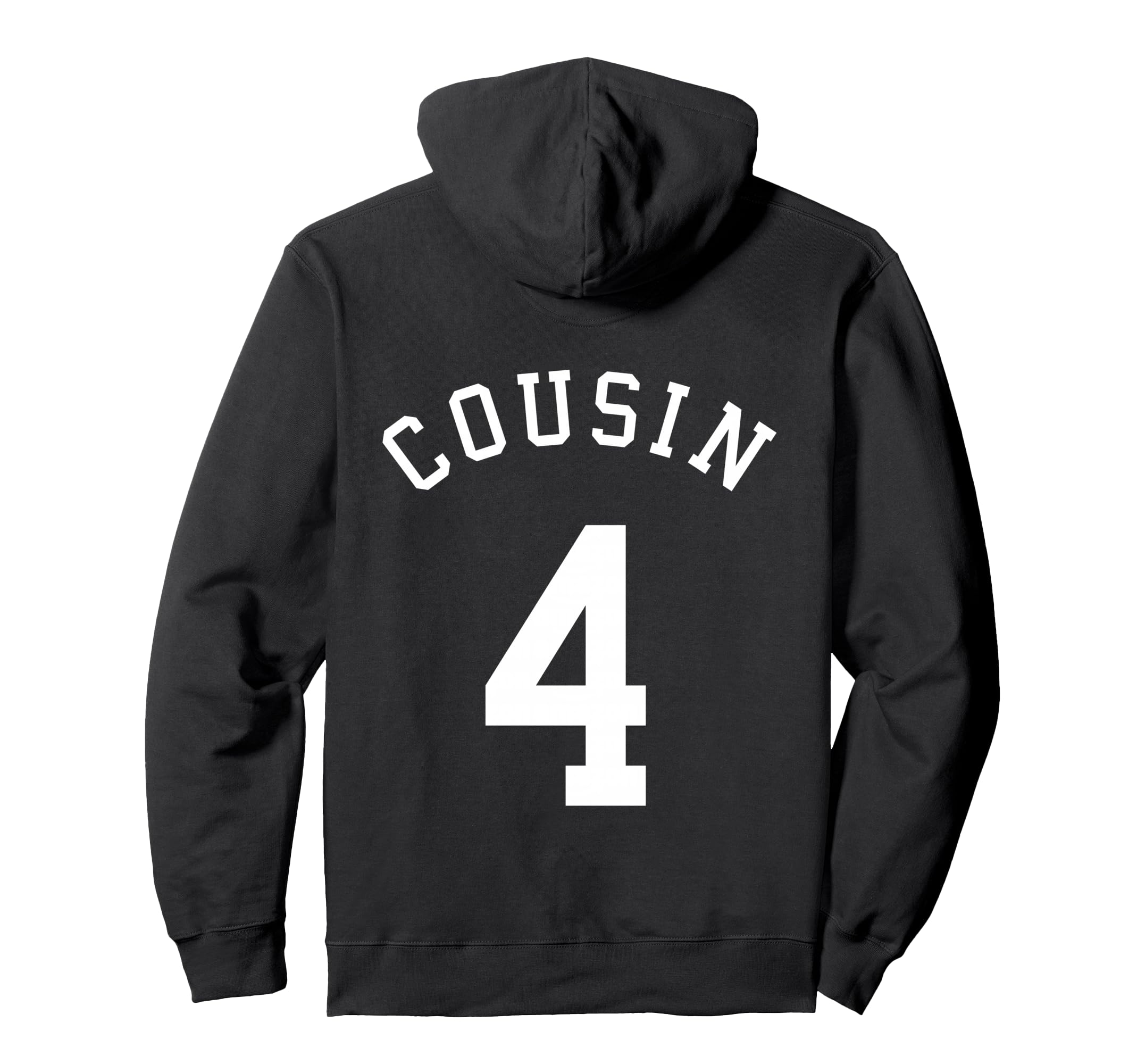 Cousin Team No 4 Football Soccer Hoodie - Aesthetic Graphic Unisex - T-Shirt, Sweatshirt, Hoodie