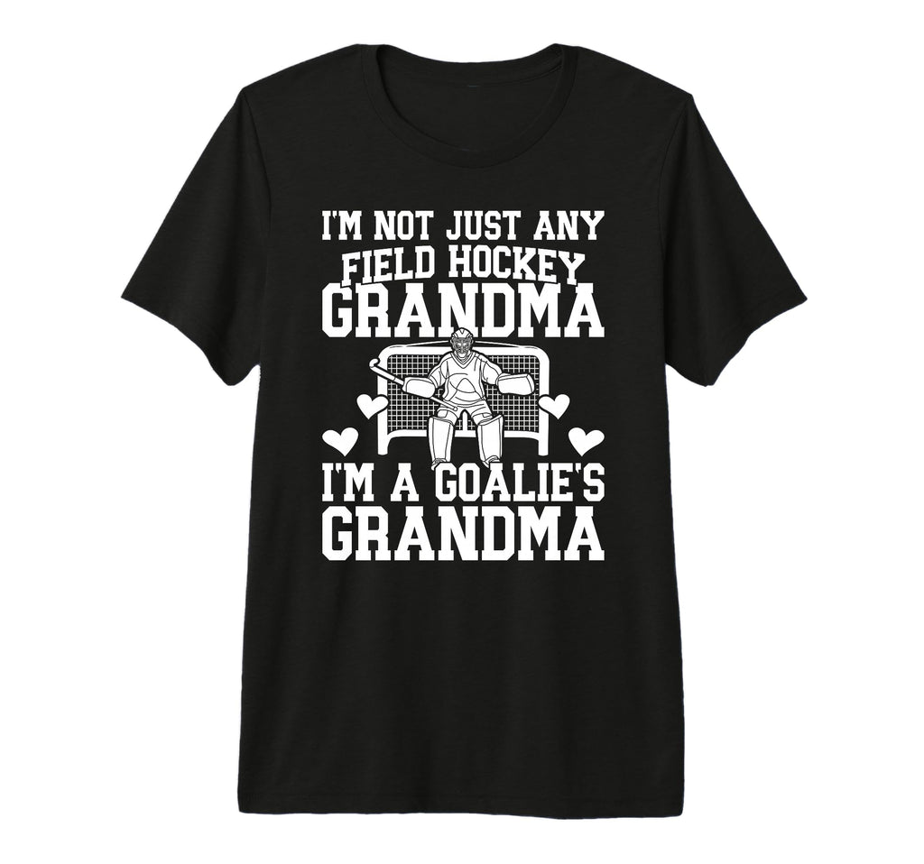 Field Hockey Goalie Grandma Field T-Shirt - Minimalist Print Men Women - T-Shirt, Sweatshirt, Hoodie