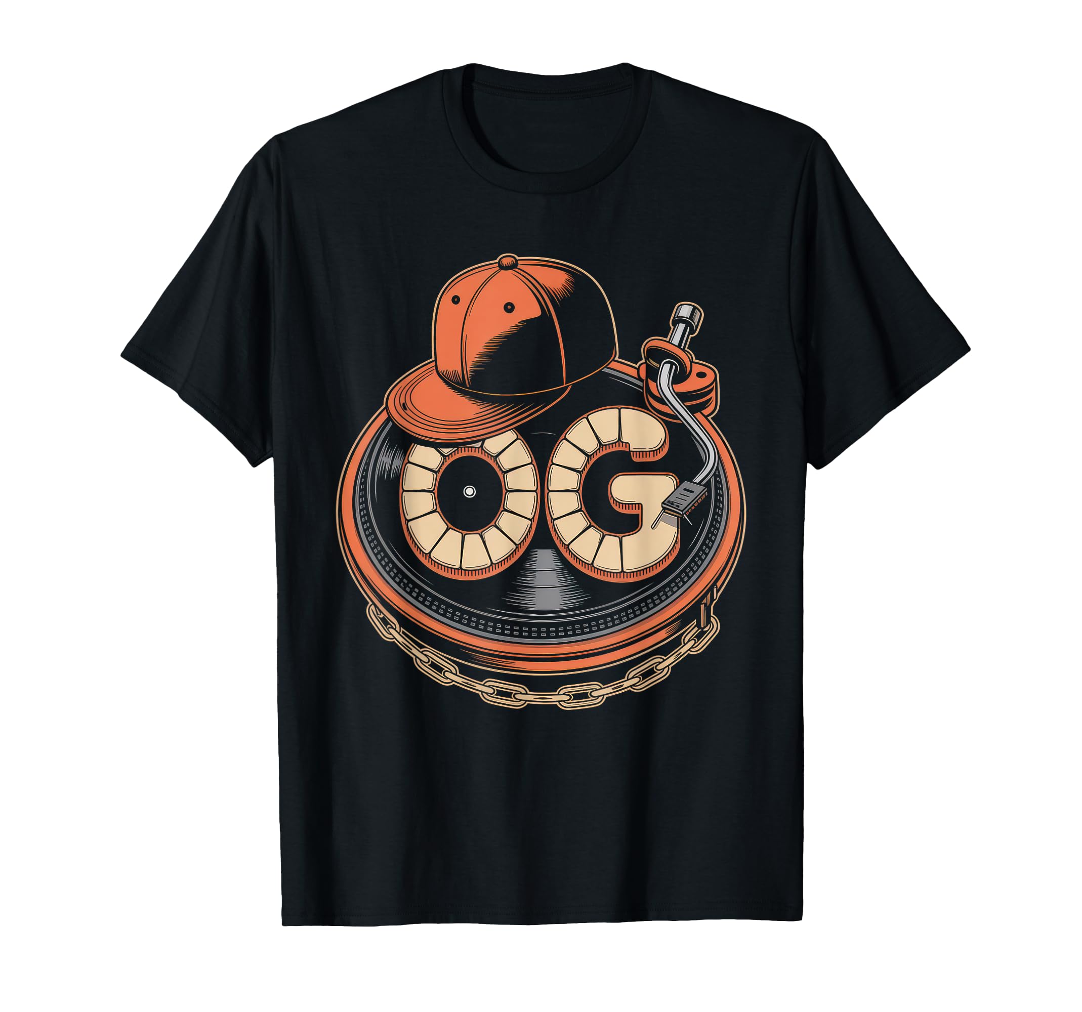 Old School Og Hip Hop Vinyl Cds Tapes 80S T-Shirt - Graphic Print Unisex - T-Shirt, Sweatshirt, Hoodie