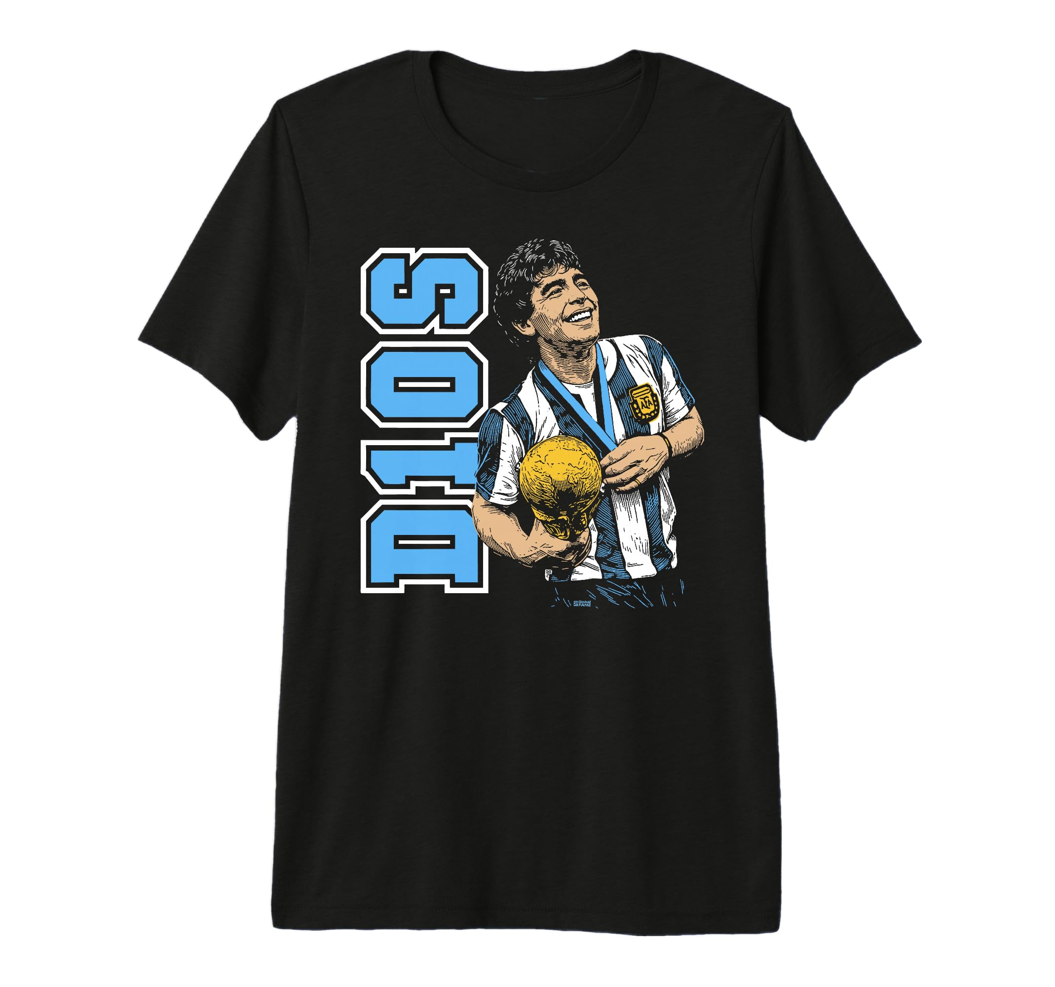 Diego Maradona D10S 1986 World T-Shirt - Custom Art Print for Adults - T-Shirt, Sweatshirt, Hoodie