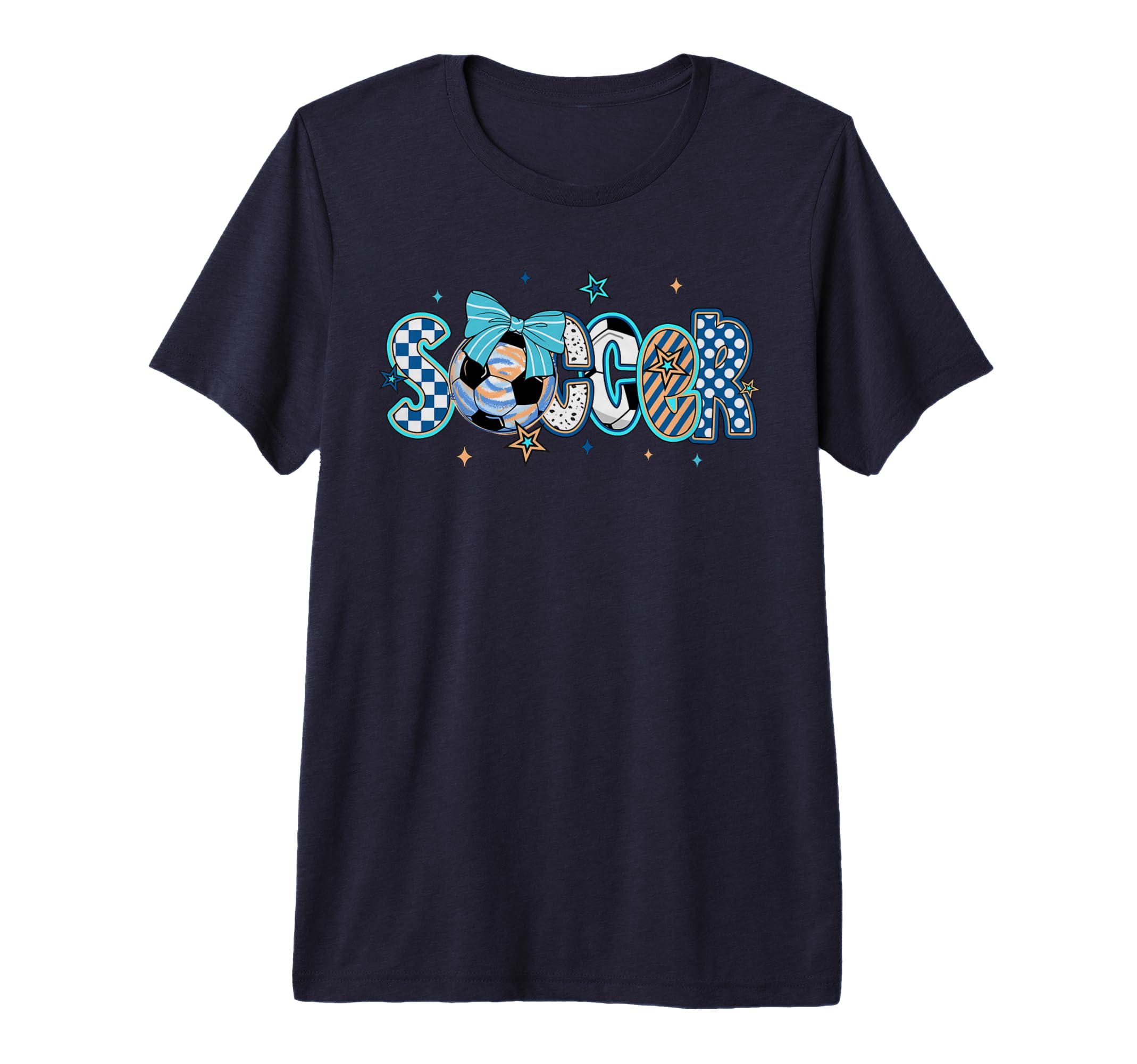 Soccer Preppy Soccer Game Day Mom Tri T-Shirt - Trendy Graphic Men Women - T-Shirt, Sweatshirt, Hoodie