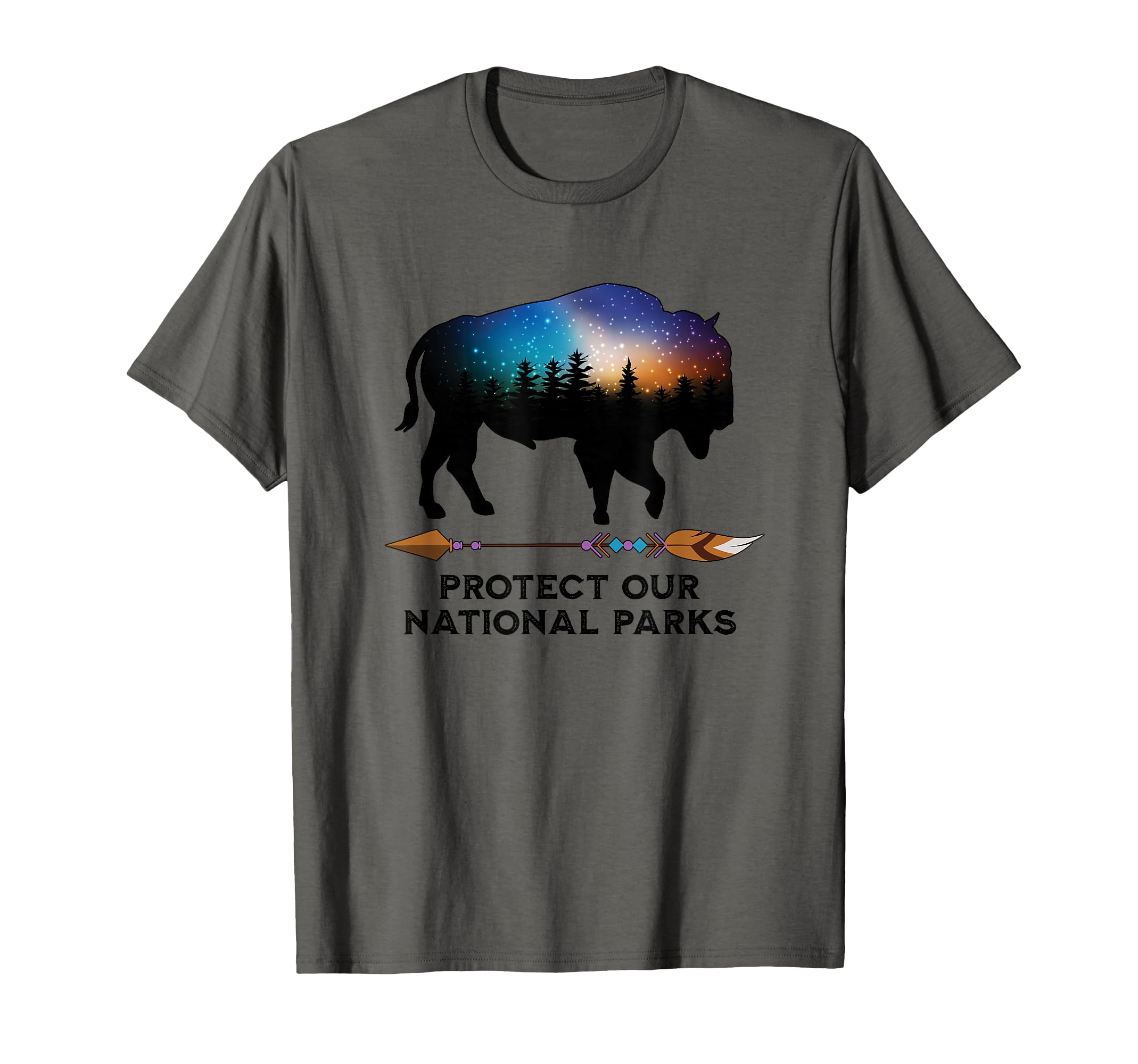Save Our National Parks Bison Forest T-Shirt - Casual Everyday Wear Unisex - T-Shirt, Sweatshirt, Hoodie
