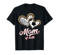 Mom Both Volleyball Soccer Leopard Heart T-Shirt - Trendy Graphic Unisex - T-Shirt, Sweatshirt, Hoodie