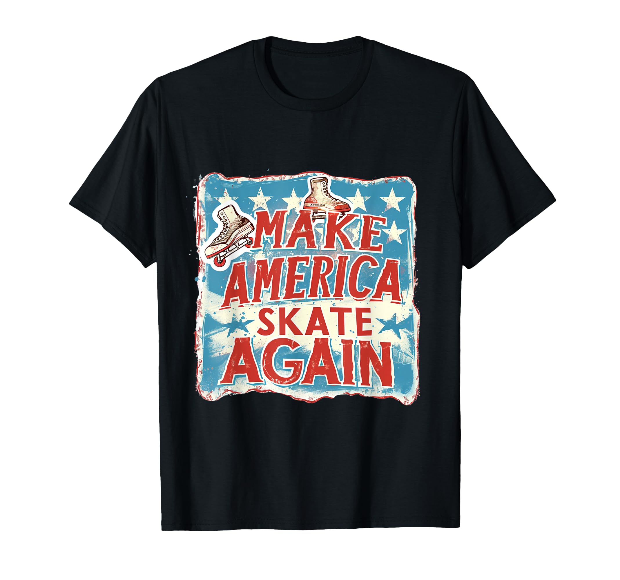 Funny Rollerskating Make America T-Shirt - Minimalist Print for Adults - T-Shirt, Sweatshirt, Hoodie