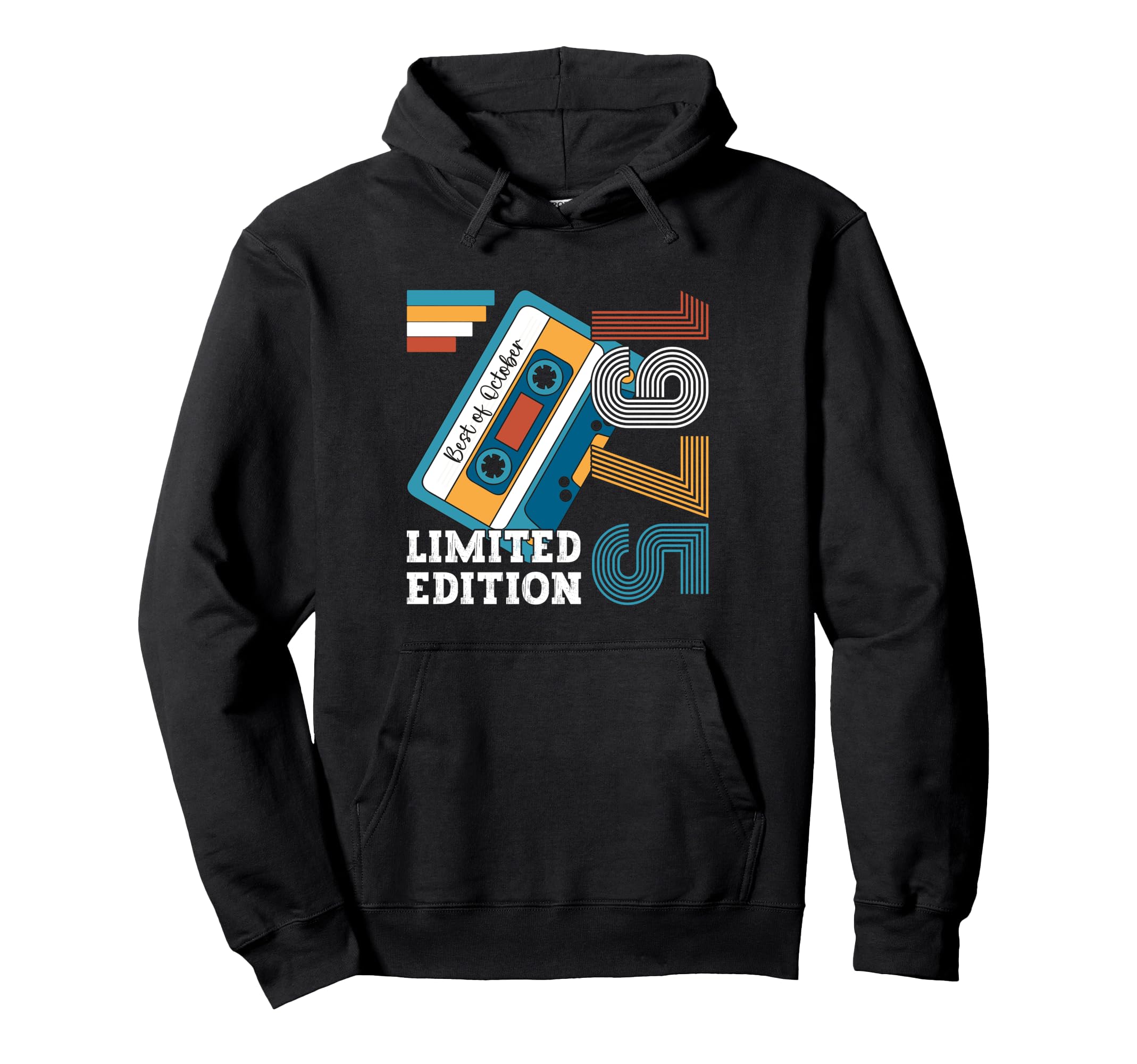 50Th Birthday Gift October 1975 Hoodie - Casual Everyday Wear for Adults - T-Shirt, Sweatshirt, Hoodie