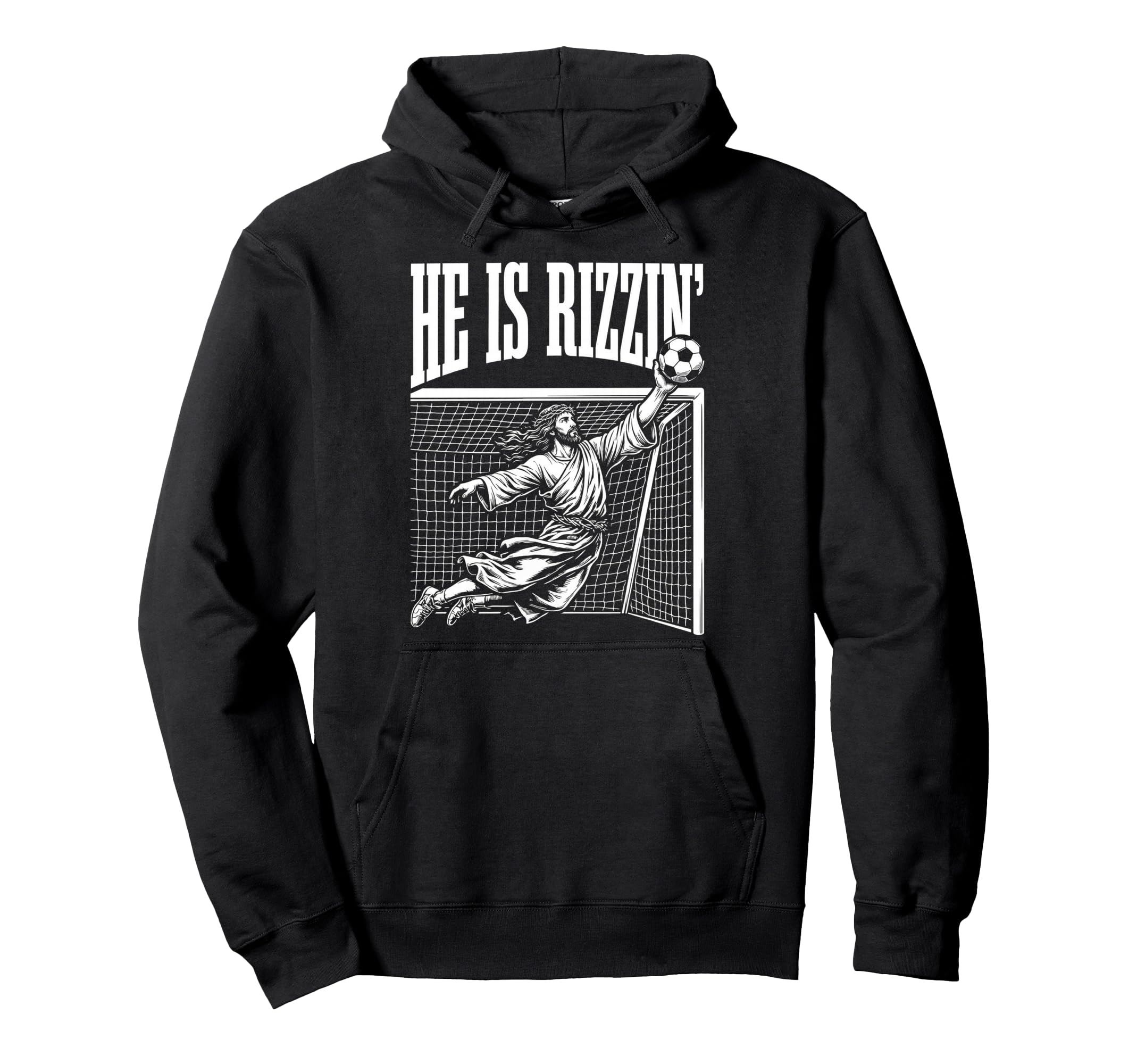 Easter He Is Rizzin Funny Christian Hoodie - Trendy Graphic for Adults - T-Shirt, Sweatshirt, Hoodie