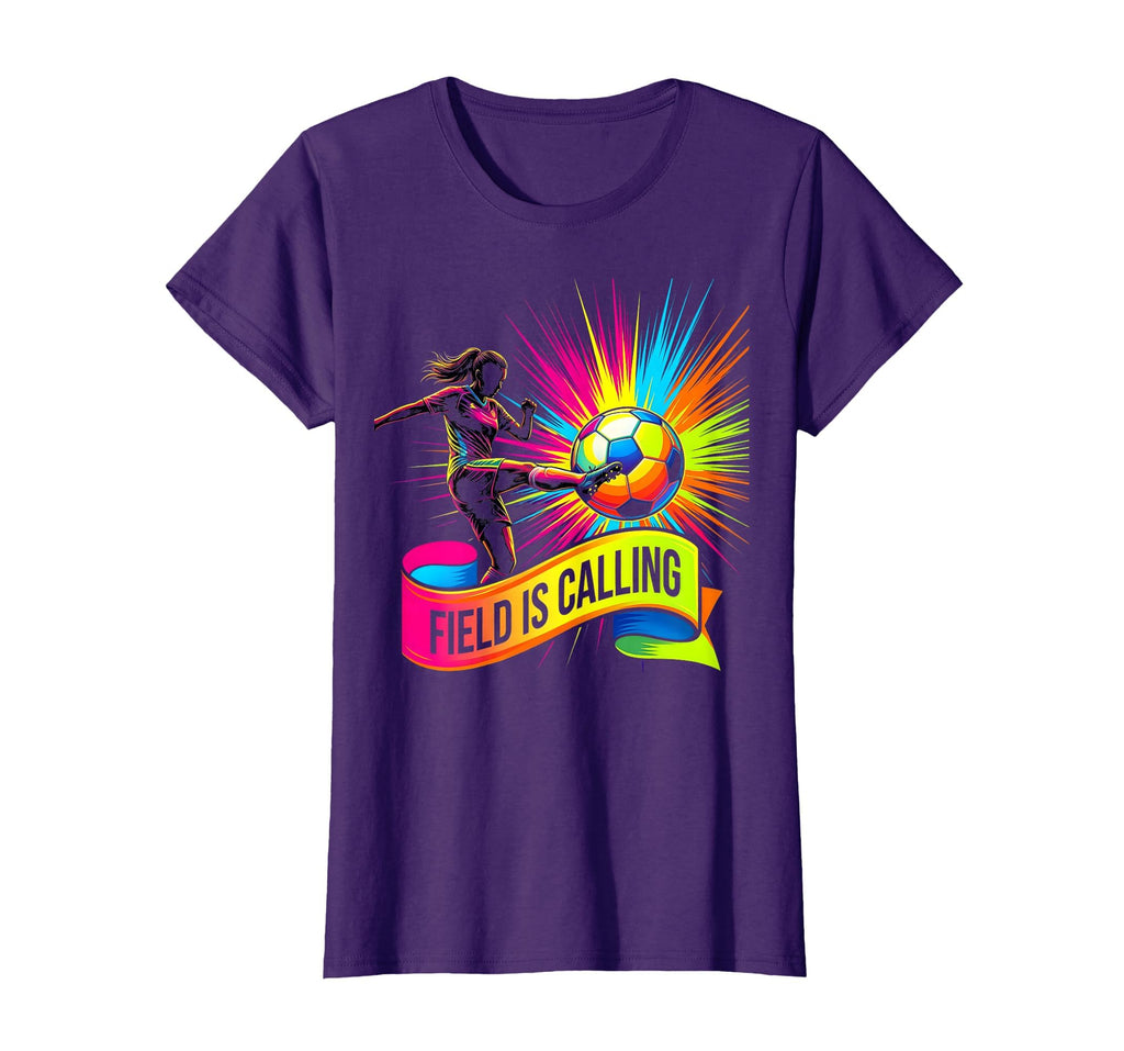 Field Is Calling Soccer T-Shirt - Graphic Print Unisex - T-Shirt, Sweatshirt, Hoodie