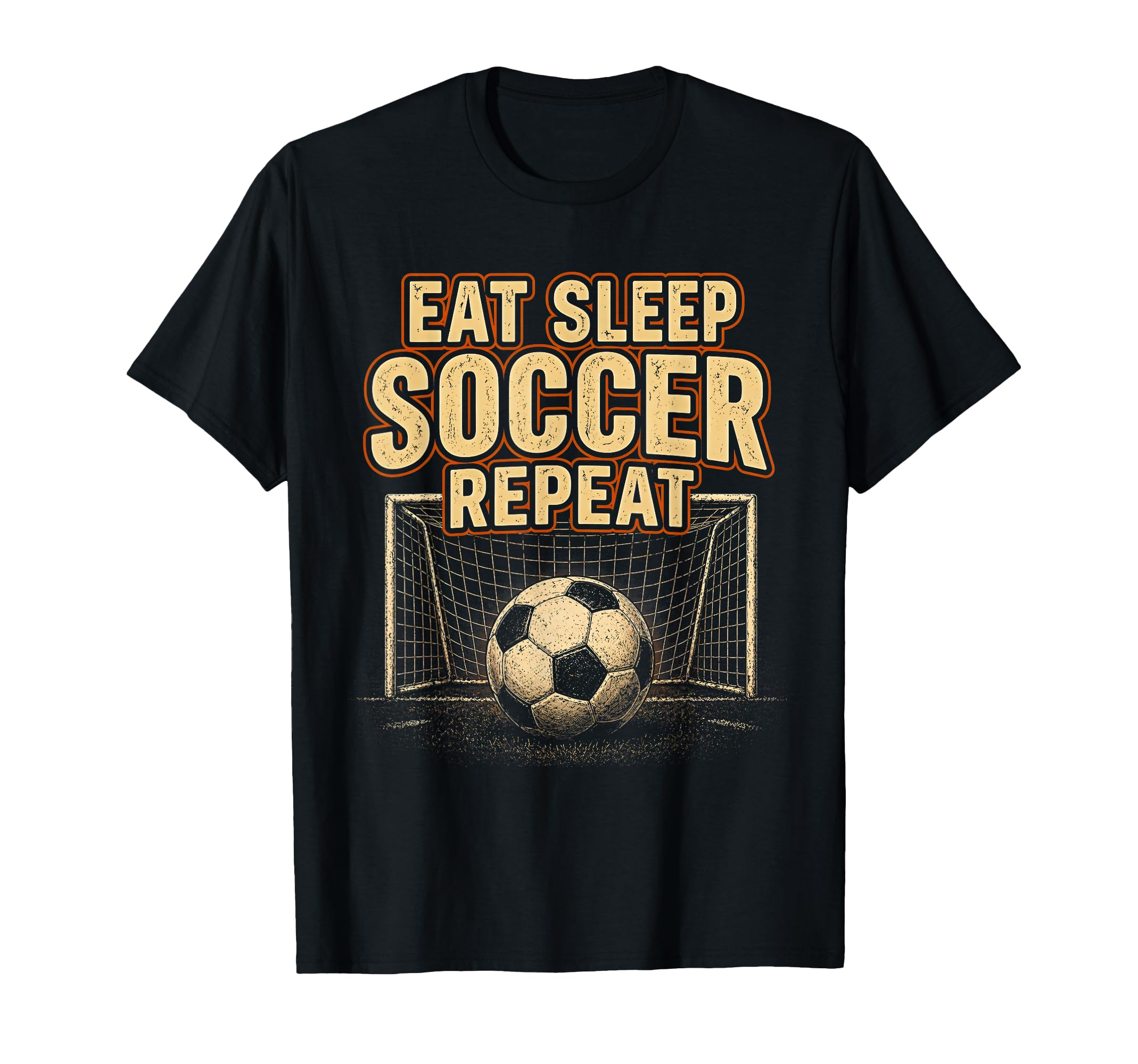 Eat Sleep Soccer Repeat Football Player T-Shirt - Custom Art Print Unisex - T-Shirt, Sweatshirt, Hoodie
