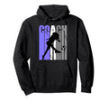 Lilac Purple Soccer Coach Instructor Hoodie - Novelty Apparel for Adults - T-Shirt, Sweatshirt, Hoodie