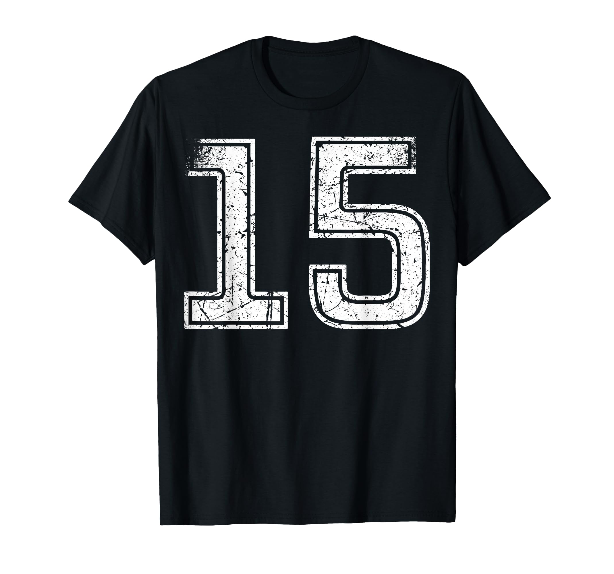 Sports Team White Number 15 T-Shirt - Trendy Graphic Unisex - T-Shirt, Sweatshirt, Hoodie