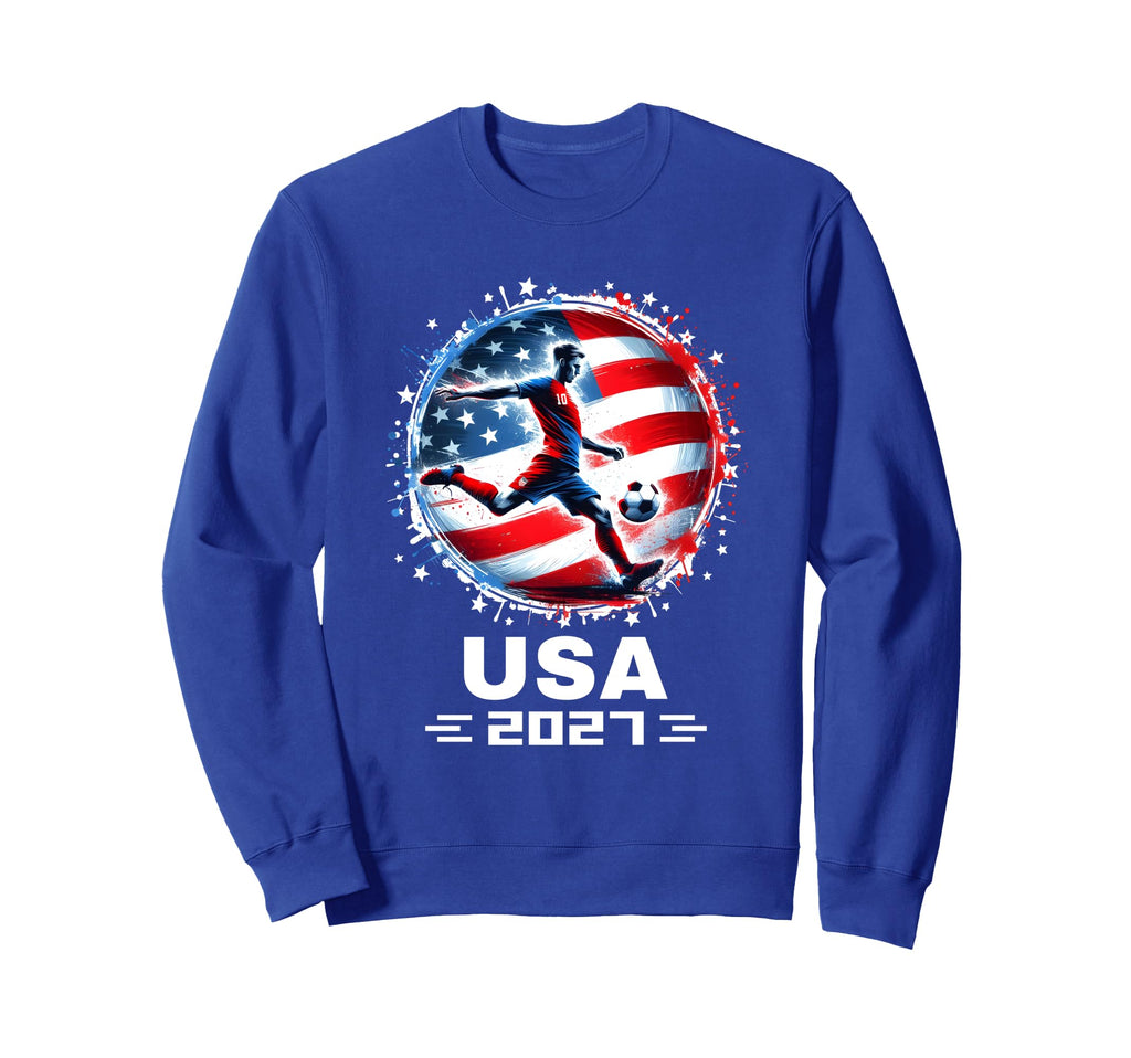 American Flag Soccer Team Soccer 2027 Sweatshirt - Streetwear Style Unisex - T-Shirt, Sweatshirt, Hoodie