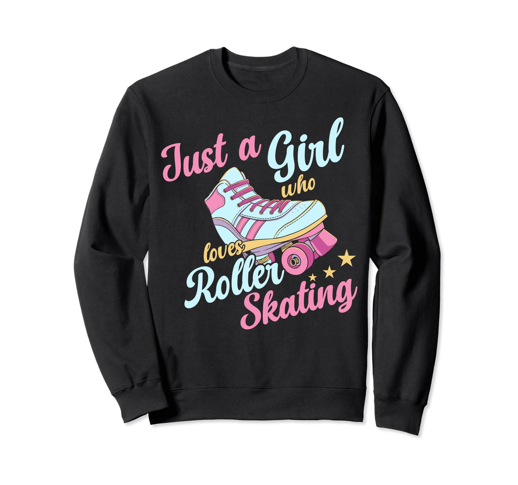 Rollerskate Funny Just Who Loves Sweatshirt - Aesthetic Graphic Men Women - T-Shirt, Sweatshirt, Hoodie