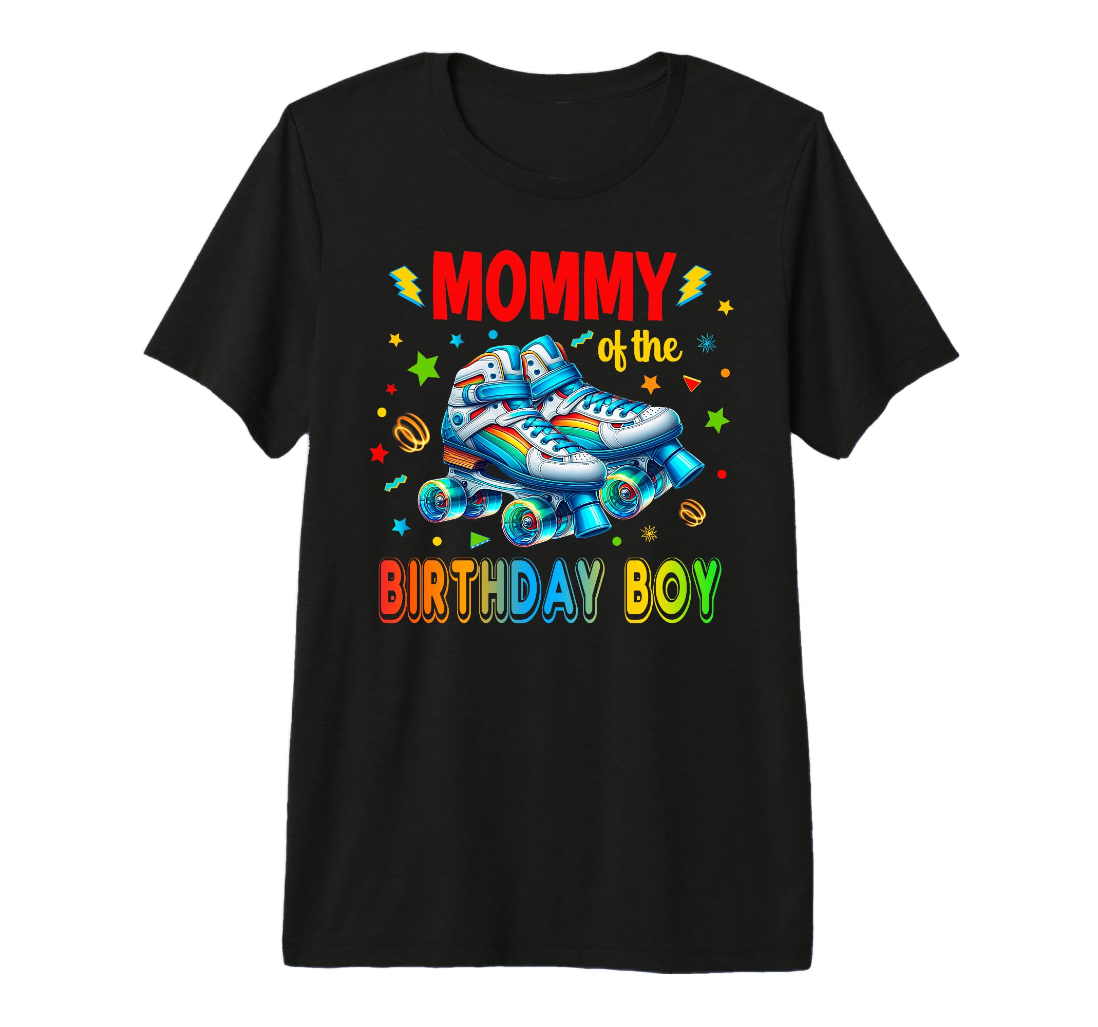 Roller Skates Birthday Party Skating Tri T-Shirt - Minimalist Print Unisex - T-Shirt, Sweatshirt, Hoodie