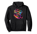 Dripping Paint Boombox Old School 80S Hoodie - Trendy Graphic for Adults - T-Shirt, Sweatshirt, Hoodie