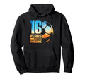 16Th Birthday Soccer Player Football 16 Hoodie - Graphic Print Unisex - T-Shirt, Sweatshirt, Hoodie
