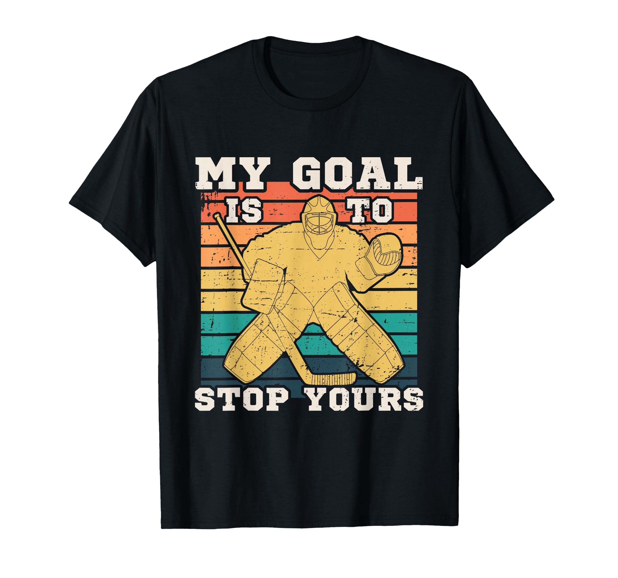 Hockey Goalie Hockey Goalkeeper T-Shirt - Custom Art Print Unisex - T-Shirt, Sweatshirt, Hoodie