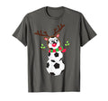 Soccer Balls Snowman Winter Sports Team T-Shirt - Graphic Print for Adults - T-Shirt, Sweatshirt, Hoodie