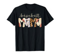Baseball Mama Leopard Baseball Mom T-Shirt - Minimalist Print Unisex - T-Shirt, Sweatshirt, Hoodie