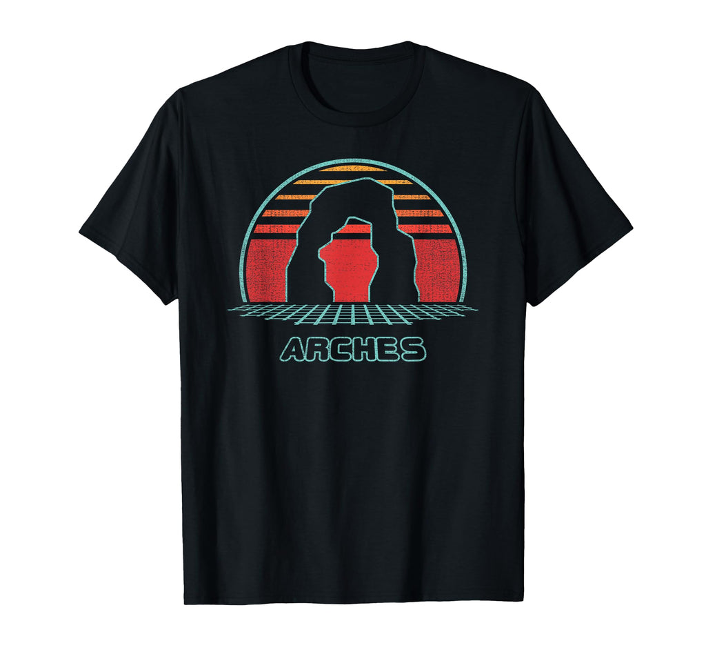Arches National Park 80S T-Shirt - Unique Graphic Men Women - T-Shirt, Sweatshirt, Hoodie