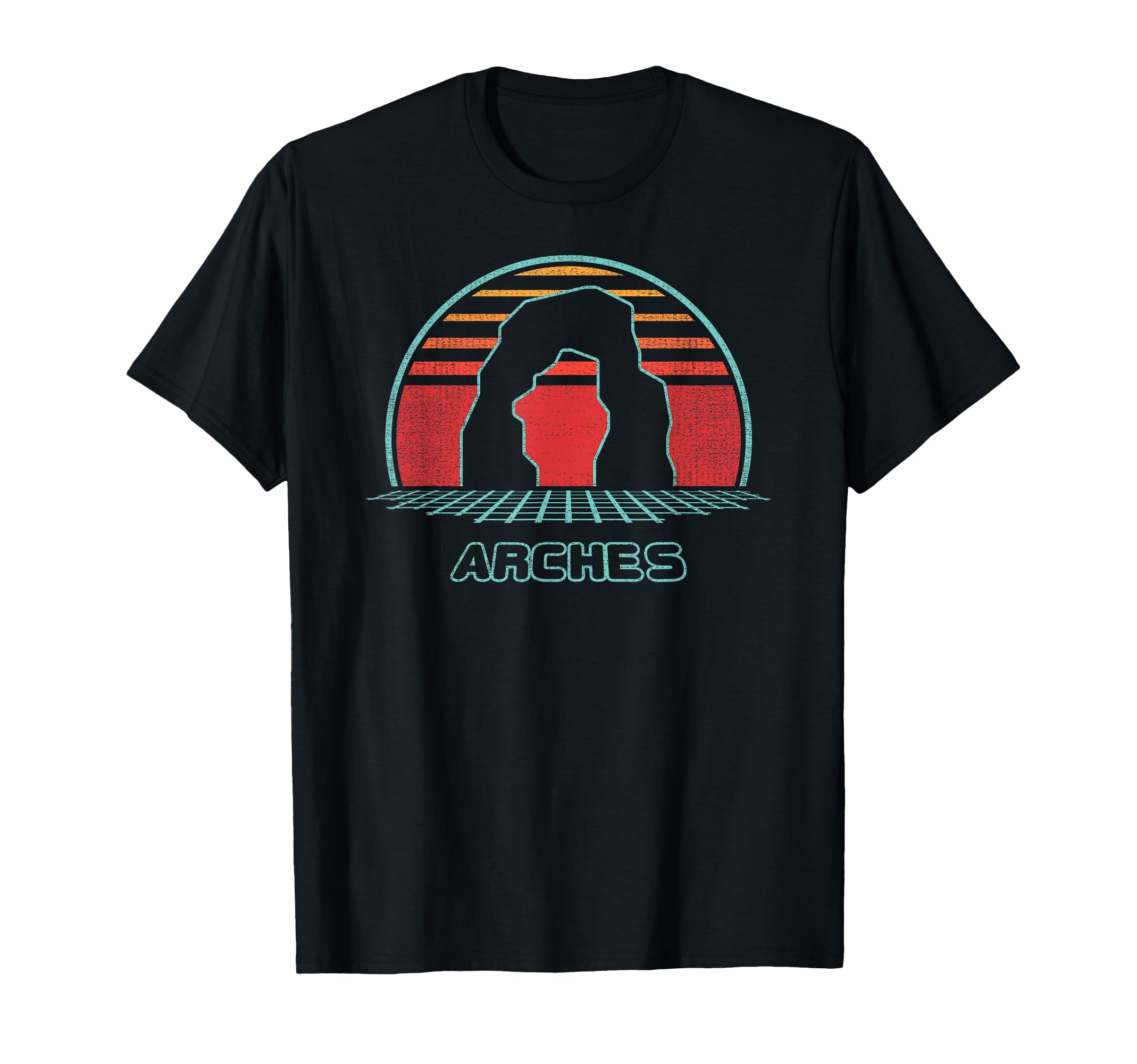 Arches National Park 80S T-Shirt - Unique Graphic Men Women - T-Shirt, Sweatshirt, Hoodie