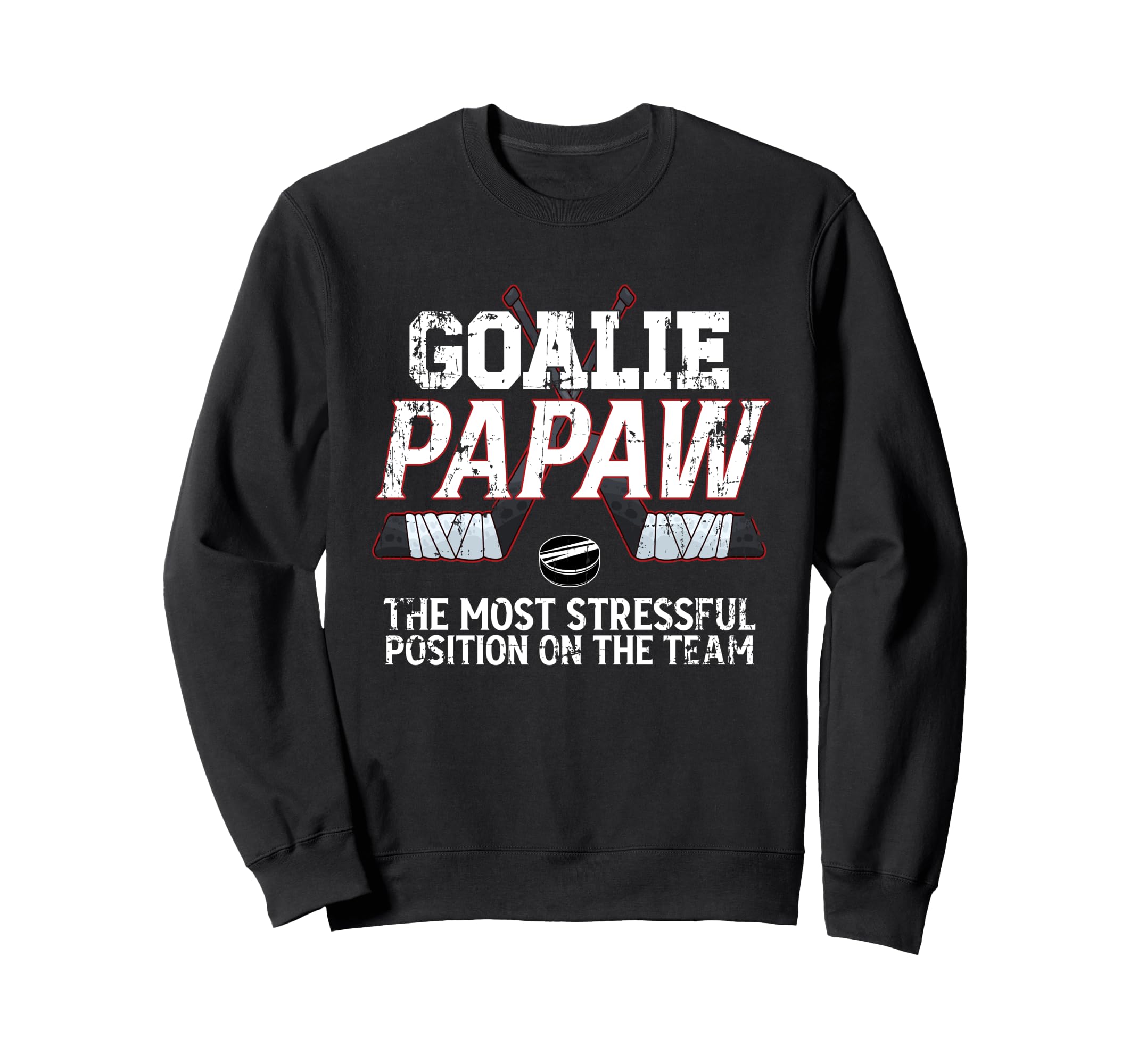 Ice Hockey Goalie Papaw Funny Ice Sweatshirt - Minimalist Print Unisex - T-Shirt, Sweatshirt, Hoodie