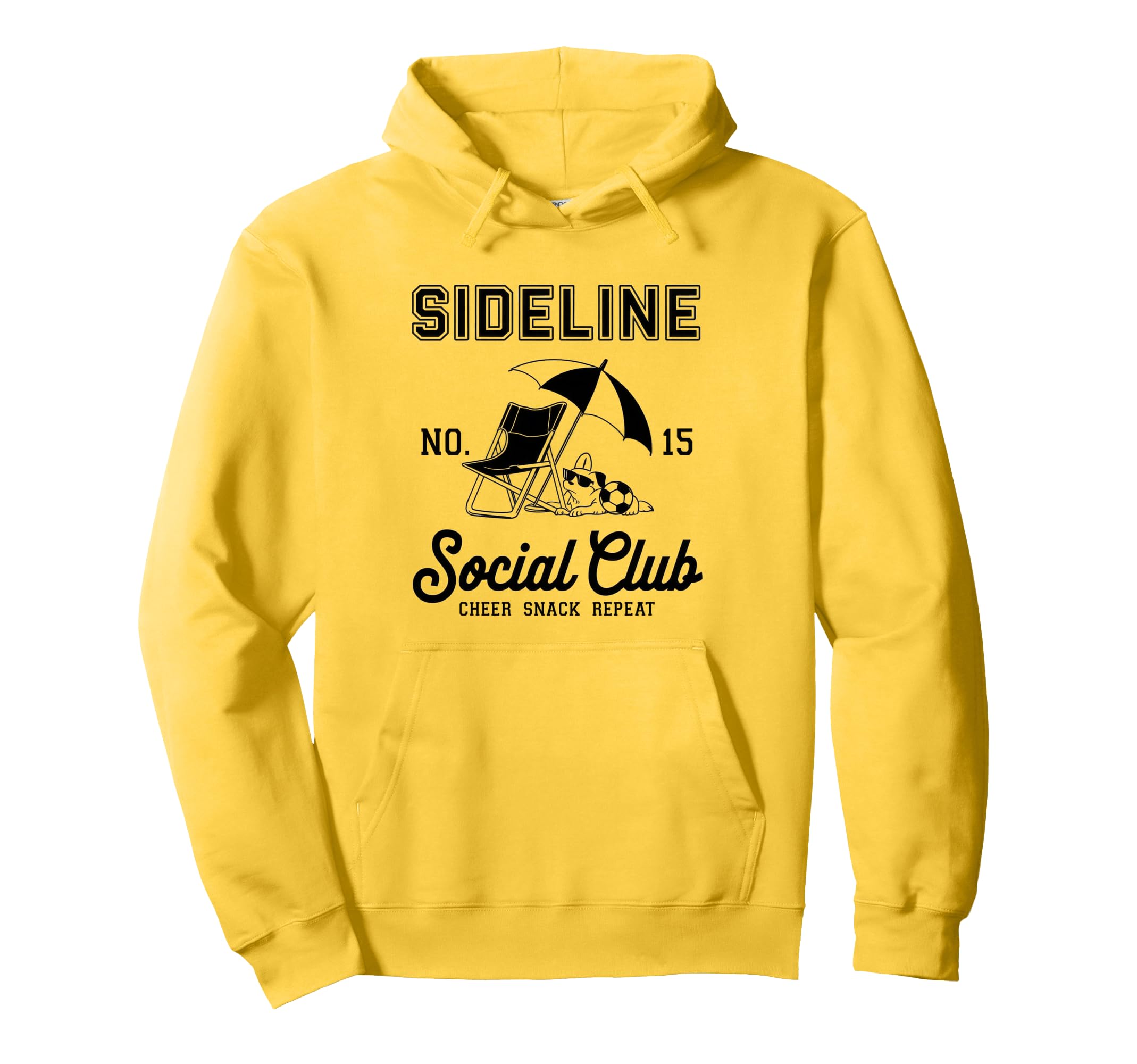 Sideline Social Club Soccer Mom Game Day Hoodie - Trendy Graphic Men Women - T-Shirt, Sweatshirt, Hoodie