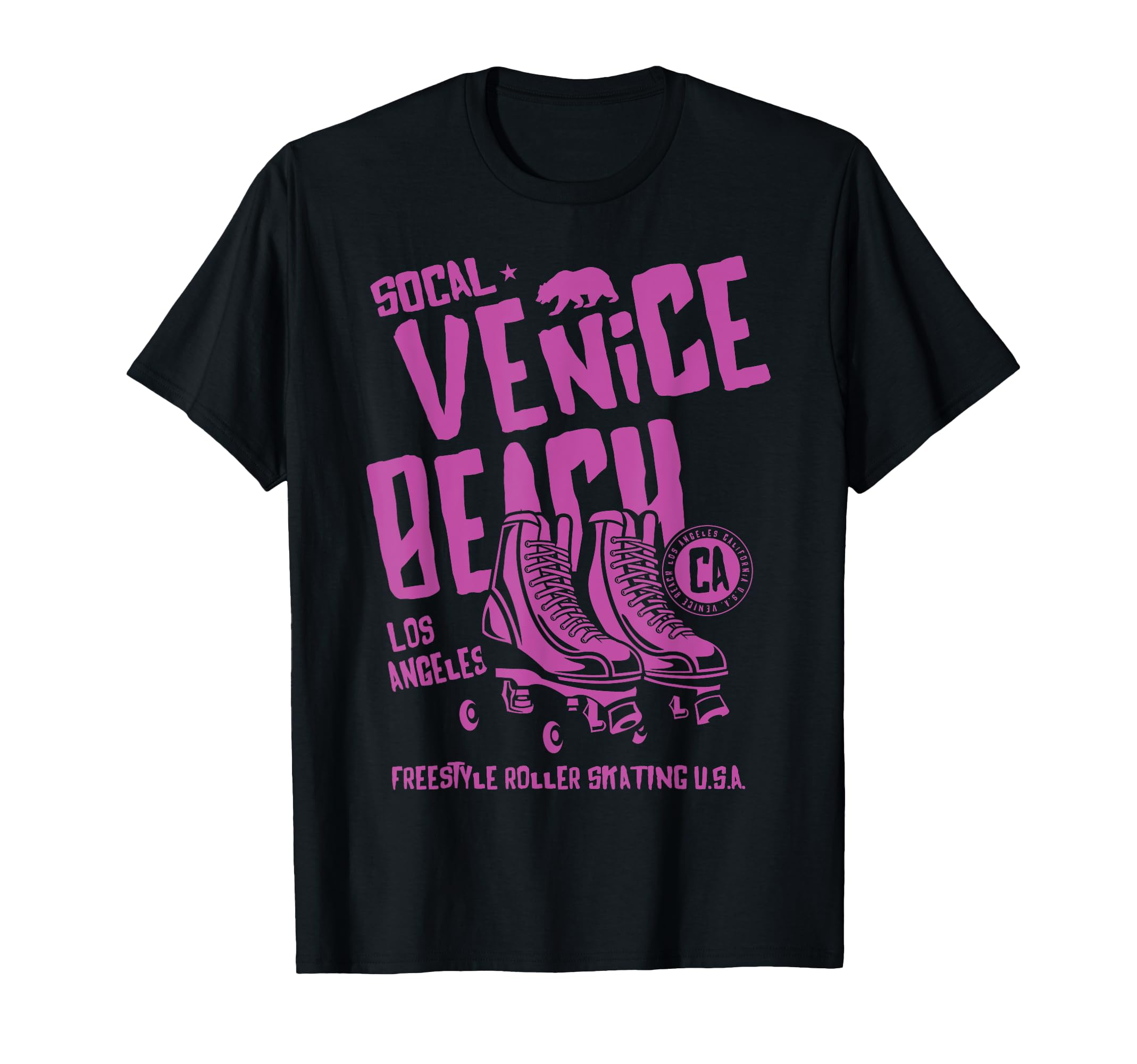 Venice Beach California Roller Skate T-Shirt - Unique Graphic Unisex - T-Shirt, Sweatshirt, Hoodie