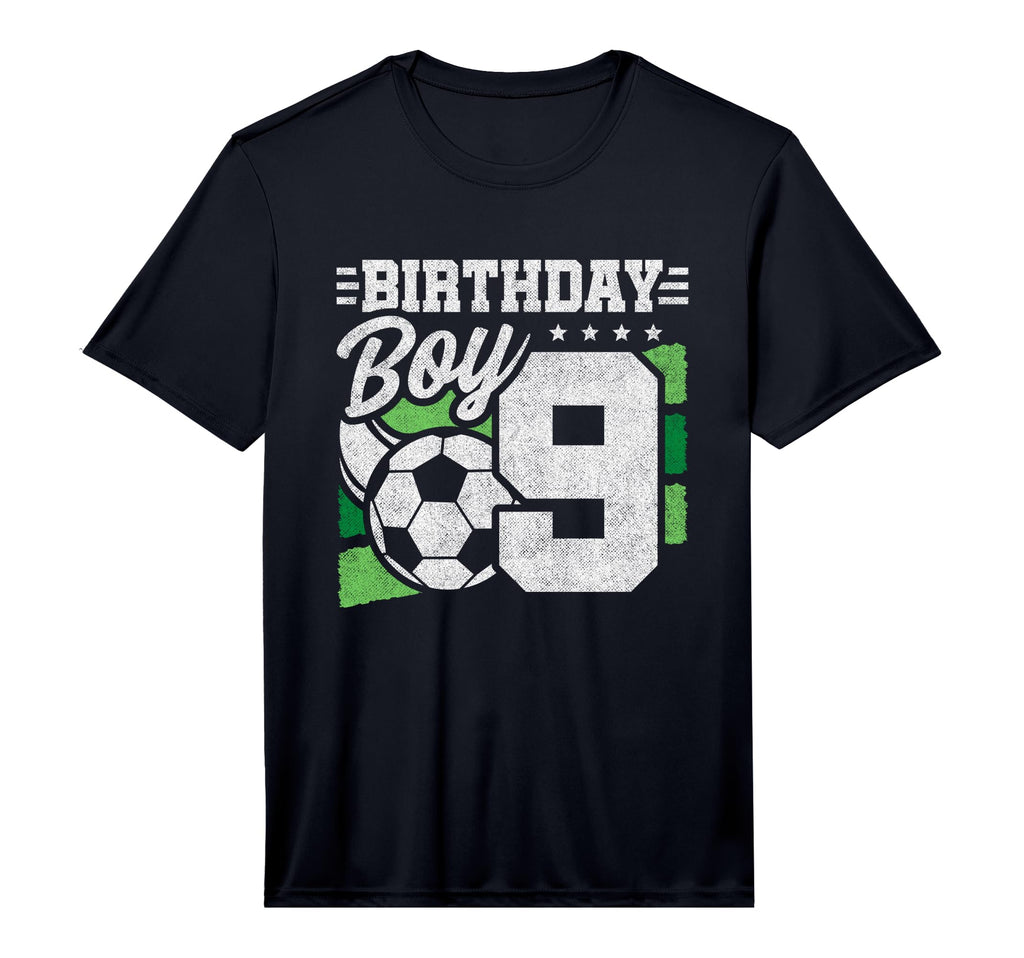 9 Year Old Soccer Birthday 9Th Birthday T-Shirt - Unique Graphic Unisex - T-Shirt, Sweatshirt, Hoodie