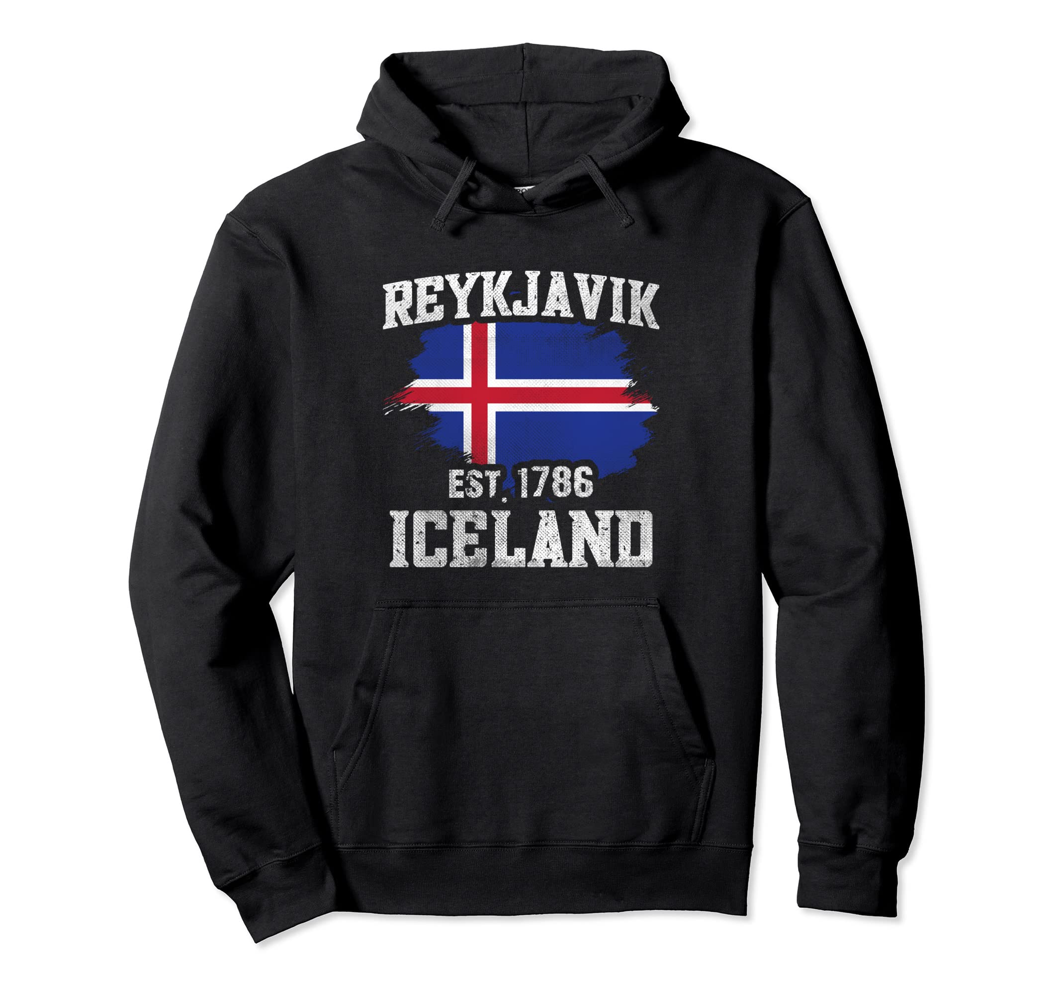 Reykjavik Flag Football Iceland Soccer Hoodie - Novelty Apparel Unisex - T-Shirt, Sweatshirt, Hoodie