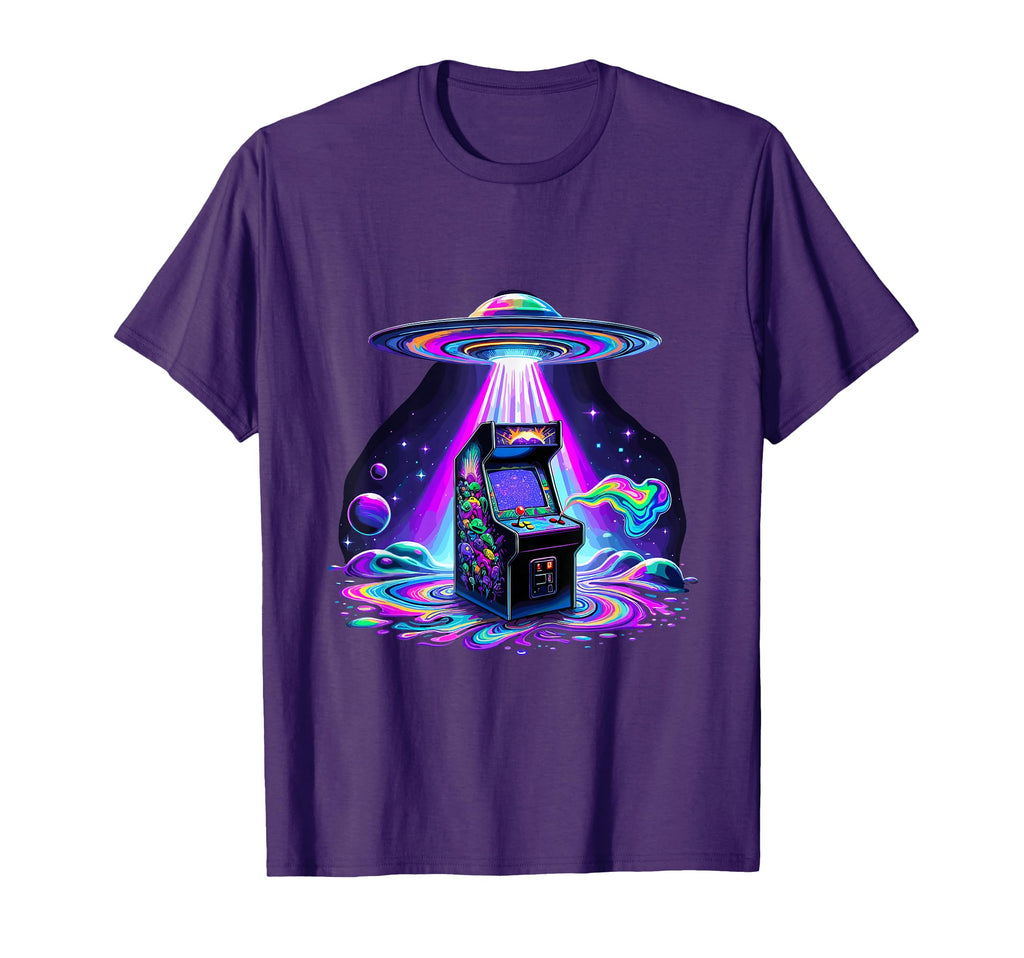 Galactic Arcade Adventure Sci Fi Vector T-Shirt - Minimalist Print Unisex - T-Shirt, Sweatshirt, Hoodie
