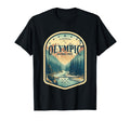 Olympic National Park Compass And T-Shirt - Aesthetic Graphic for Adults - T-Shirt, Sweatshirt, Hoodie