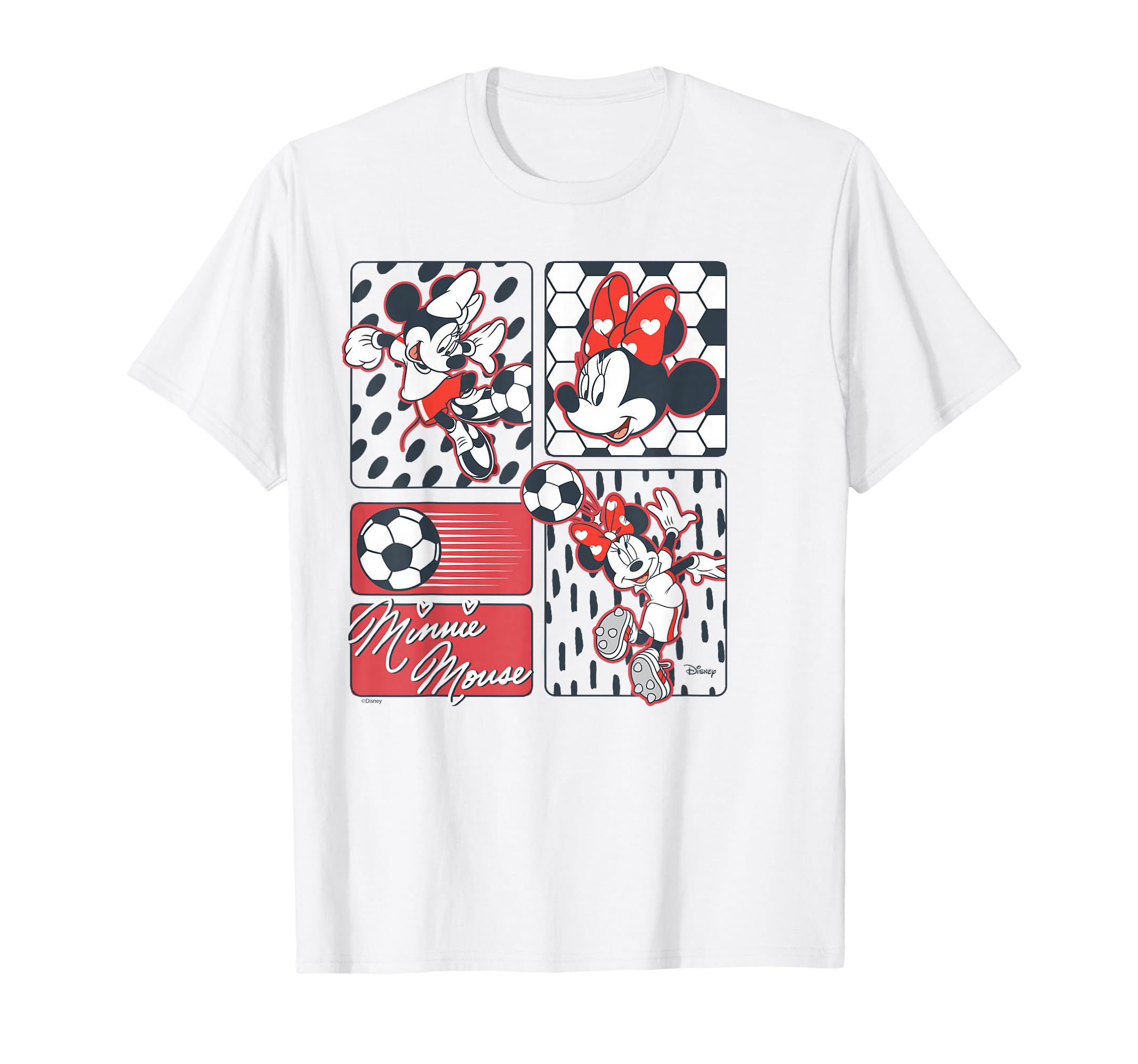 Minnie Soccer Grid T-Shirt - Fun Novelty Design Men Women - T-Shirt, Sweatshirt, Hoodie