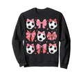Coquette Bow Soccer Mom Family Sweatshirt - Graphic Print for Adults - T-Shirt, Sweatshirt, Hoodie