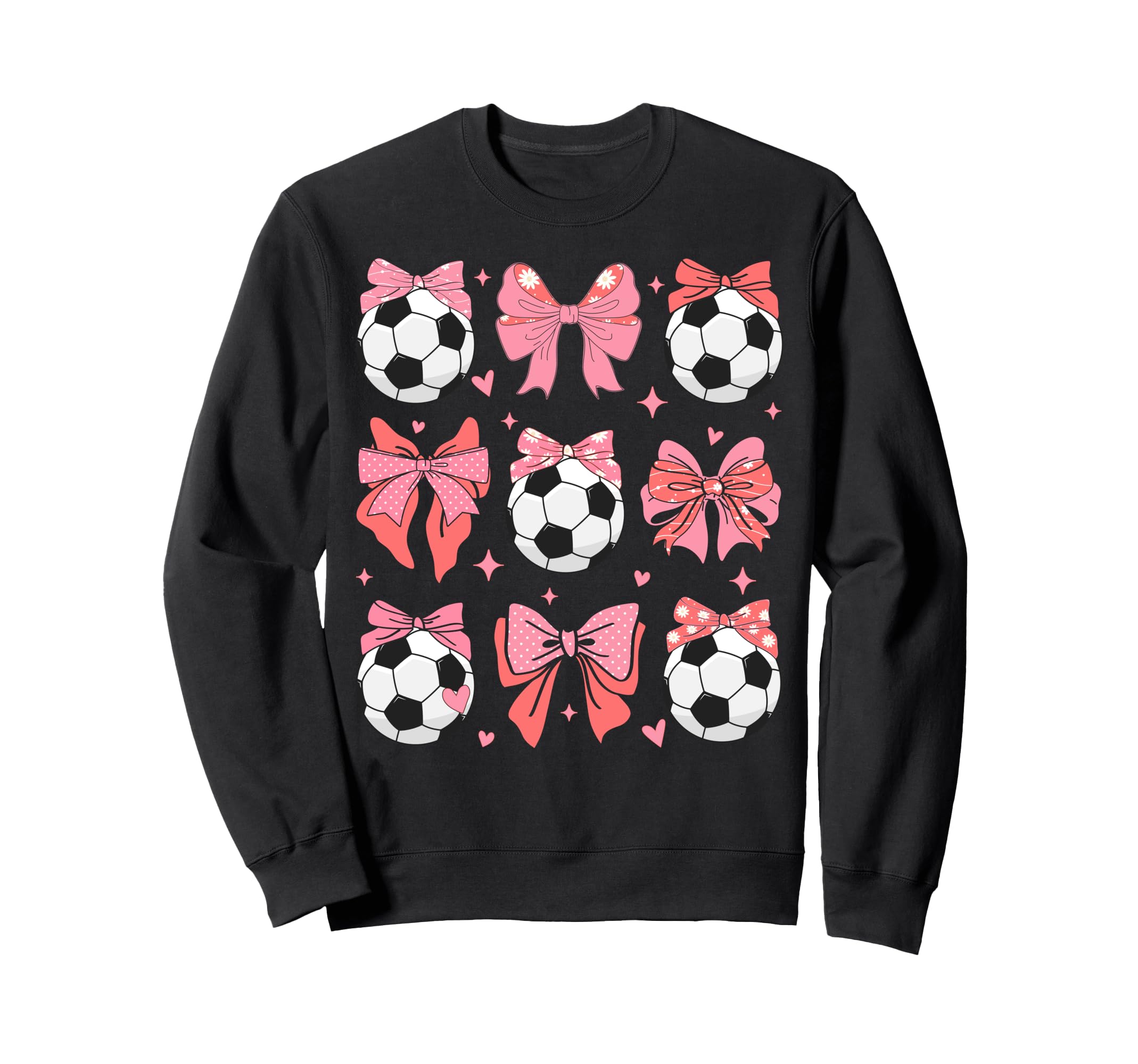 Coquette Bow Soccer Mom Family Sweatshirt - Graphic Print for Adults - T-Shirt, Sweatshirt, Hoodie