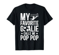 My Favorite Soccer Goalie Pop Pop T-Shirt - Minimalist Print Men Women - T-Shirt, Sweatshirt, Hoodie