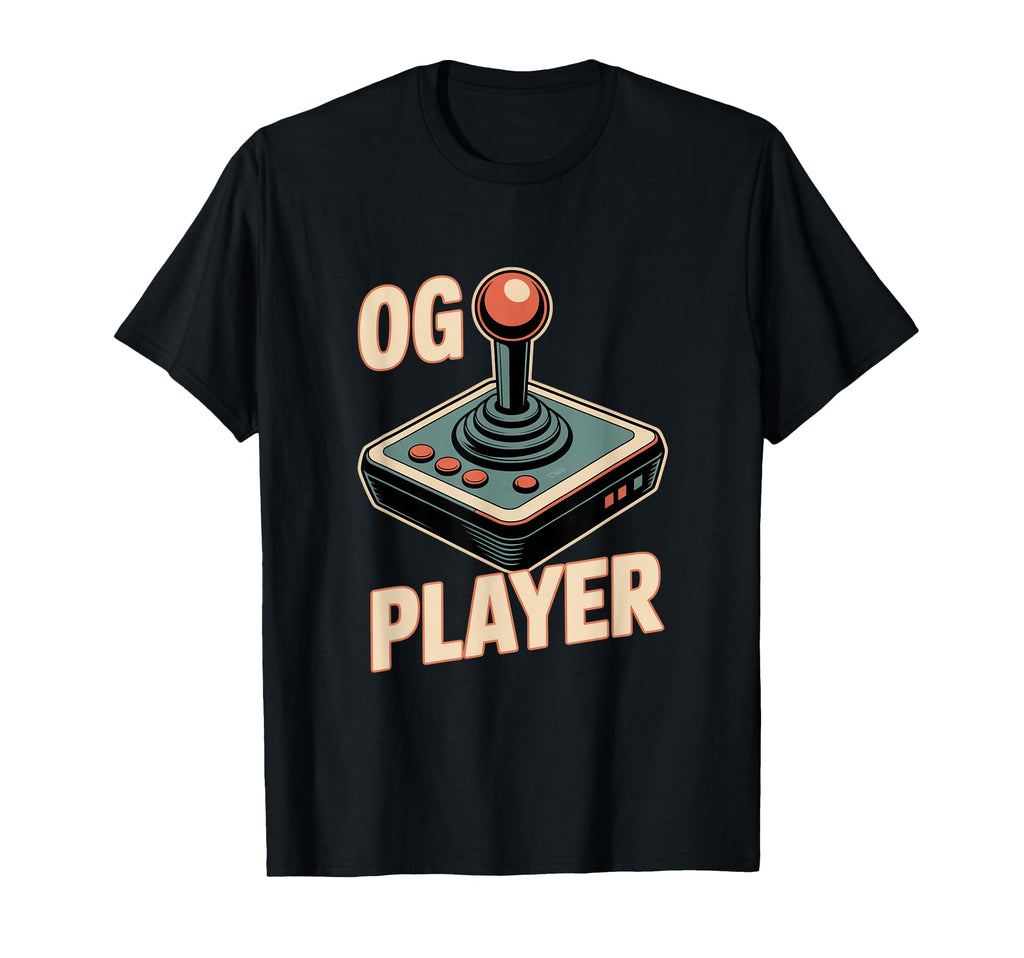 Og Player Arcade Joystick Old T-Shirt - Fun Novelty Design Men Women - T-Shirt, Sweatshirt, Hoodie
