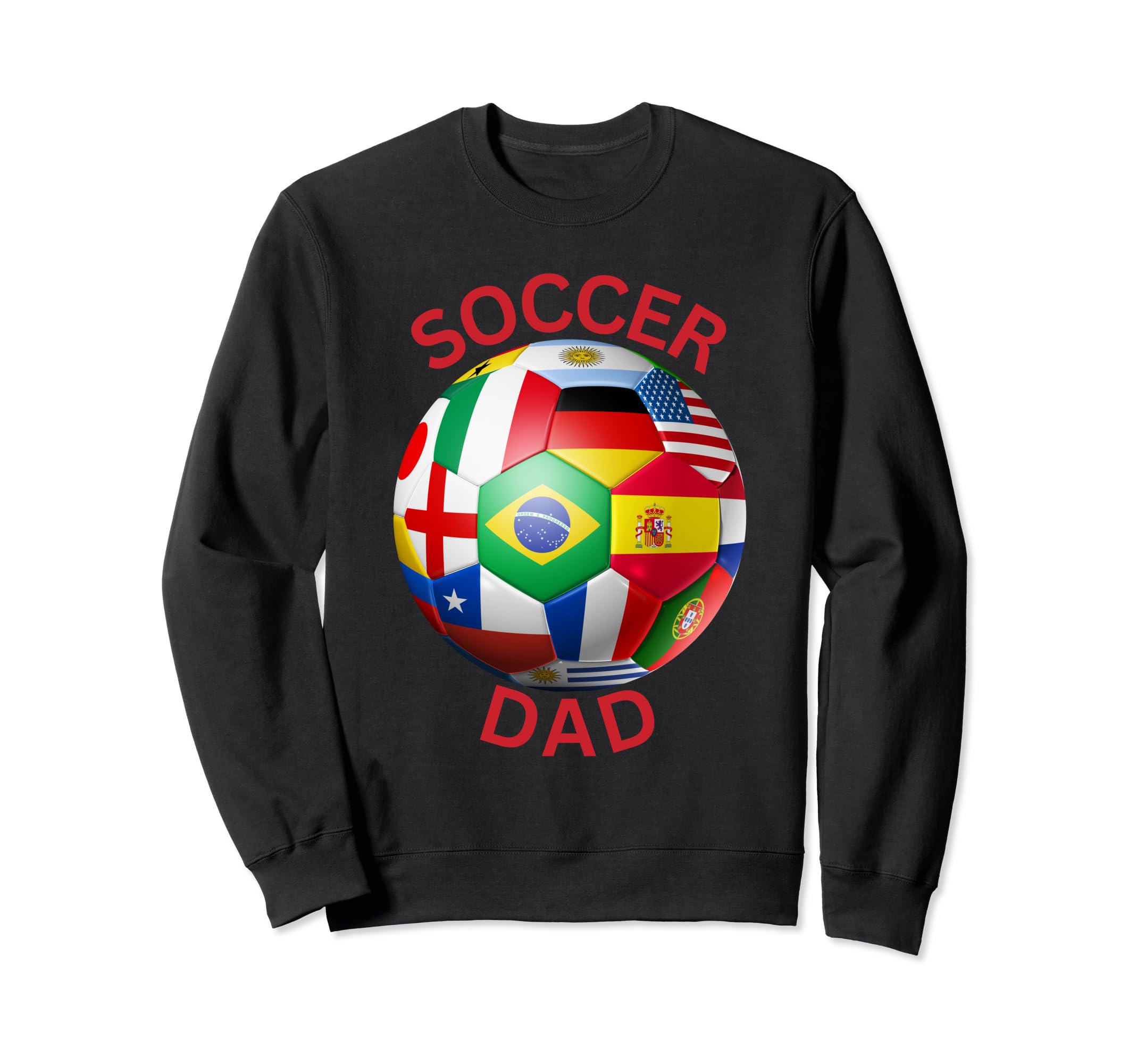 Soccer Dad Soccer Ball Flag Sweatshirt - Streetwear Style for Adults - T-Shirt, Sweatshirt, Hoodie