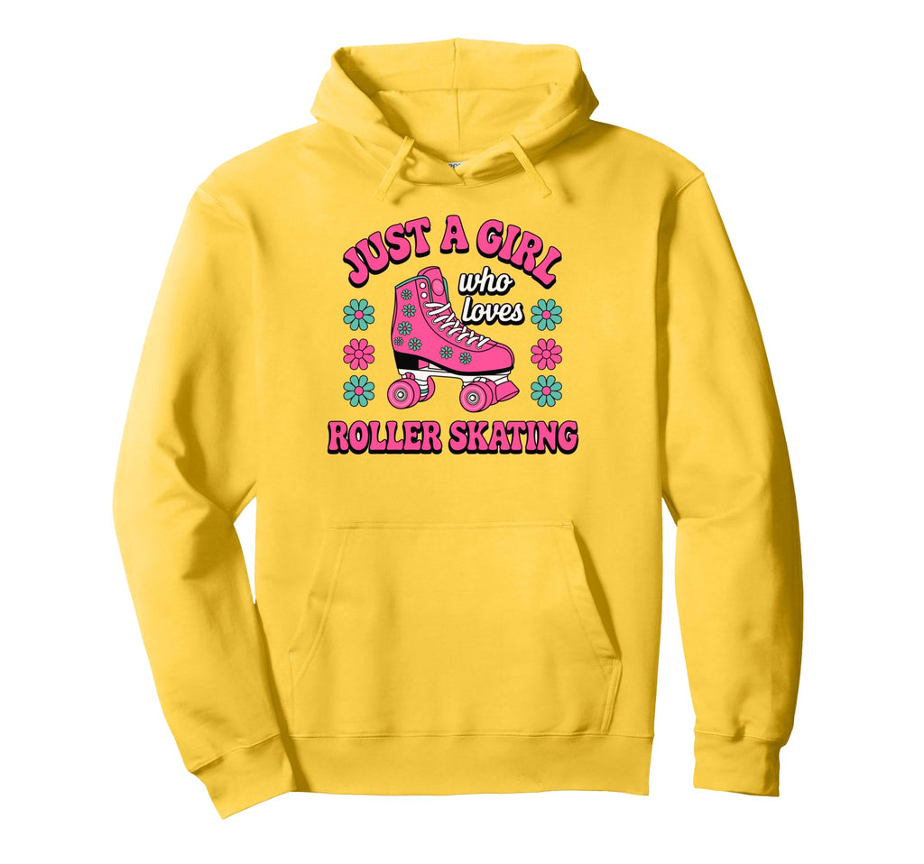 Just Who Loves Roller Skating Hoodie - Fun Novelty Design for Adults - T-Shirt, Sweatshirt, Hoodie