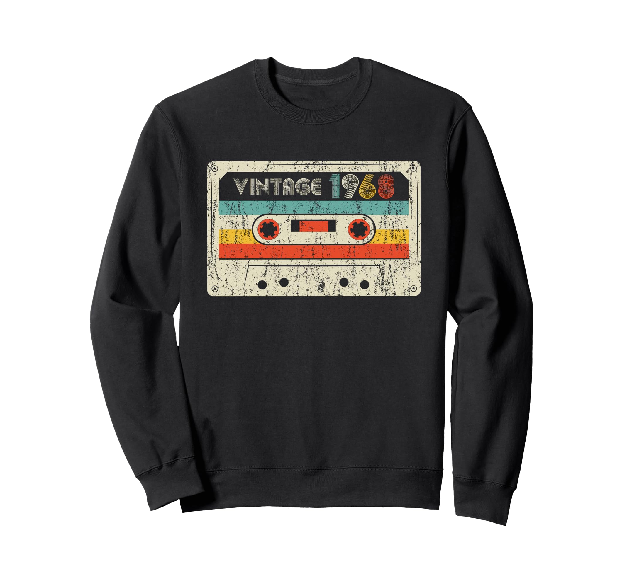 1968 Birthday 1968 Cassette Tape Sweatshirt - Minimalist Print for Adults - T-Shirt, Sweatshirt, Hoodie