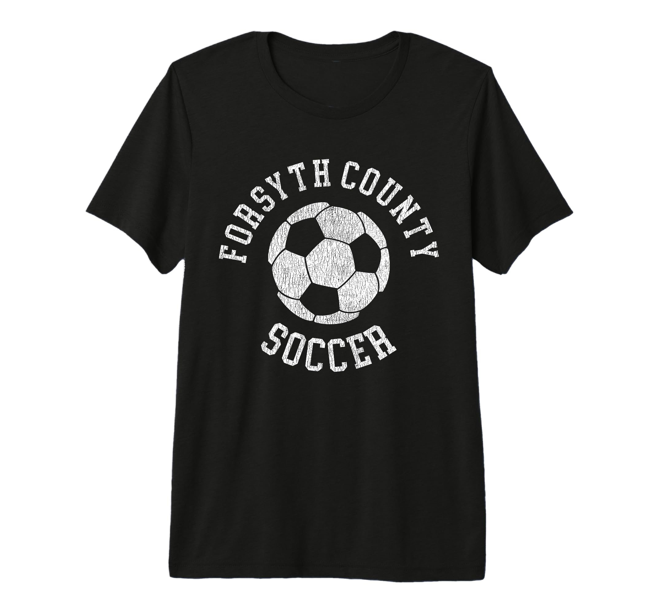 Forsyth County Soccer Distressed 90S T-Shirt - Trendy Graphic for Adults - T-Shirt, Sweatshirt, Hoodie