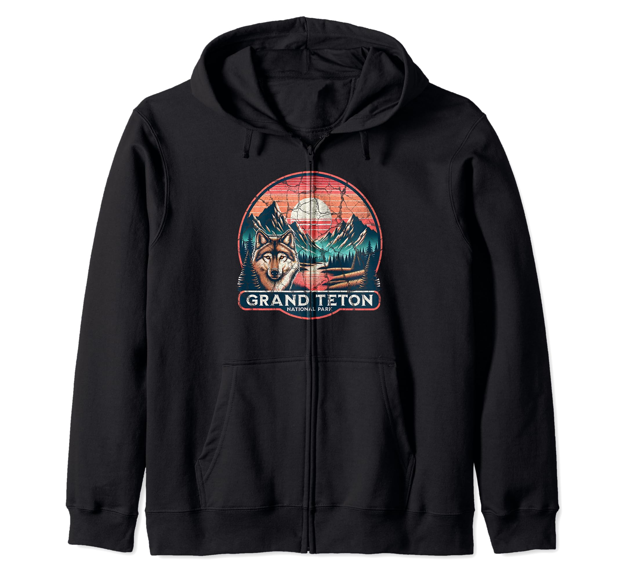 Grand Teton National Park Wyoming Usa Hoodie - Minimalist Print Unisex - T-Shirt, Sweatshirt, Hoodie